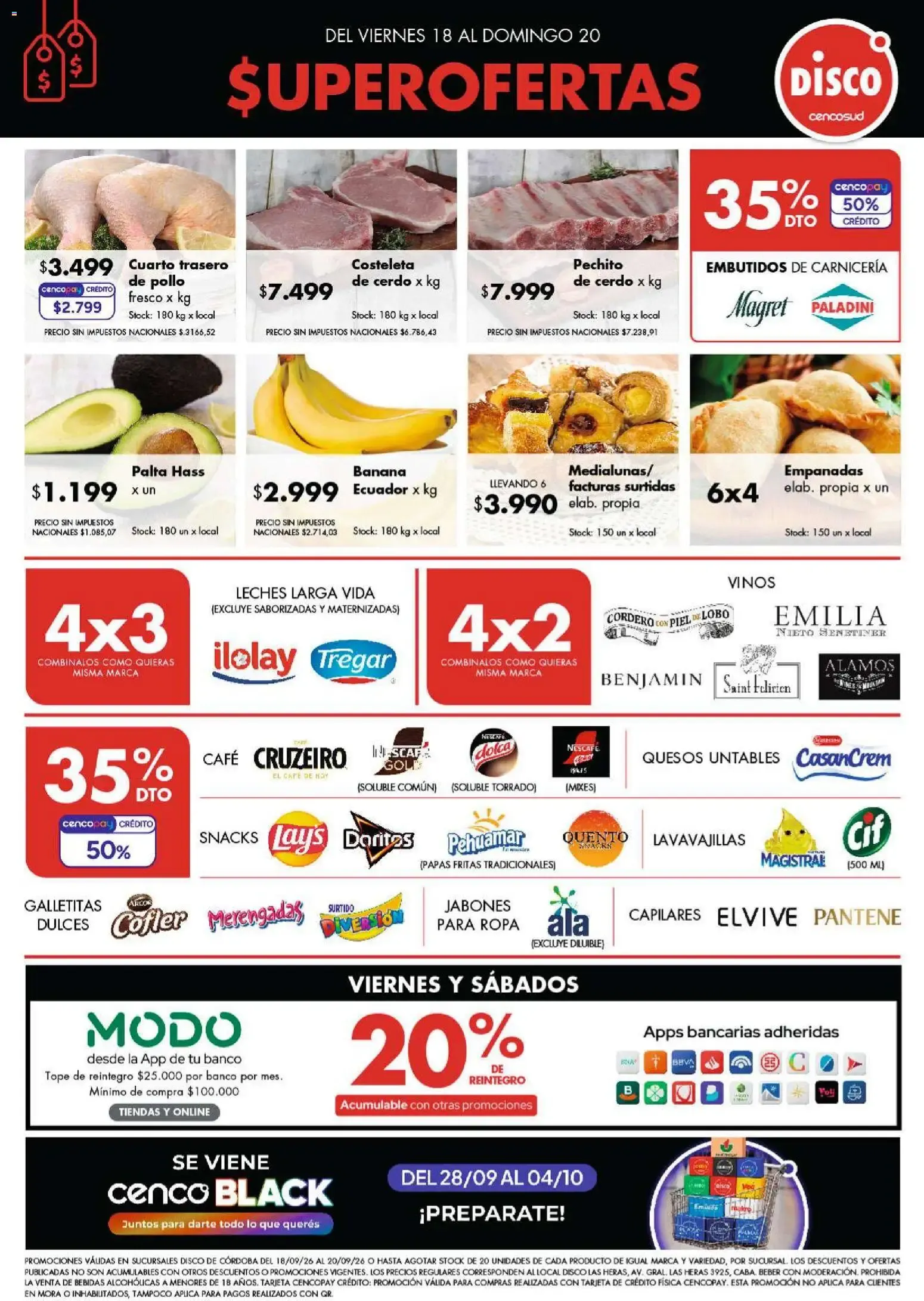 Ofertas de Disco - Ofertas | Córdoba del 18/09/2026 - 20/09/2026 18 de septiembre al 20 de septiembre 2026 - Página 1 del catálogo