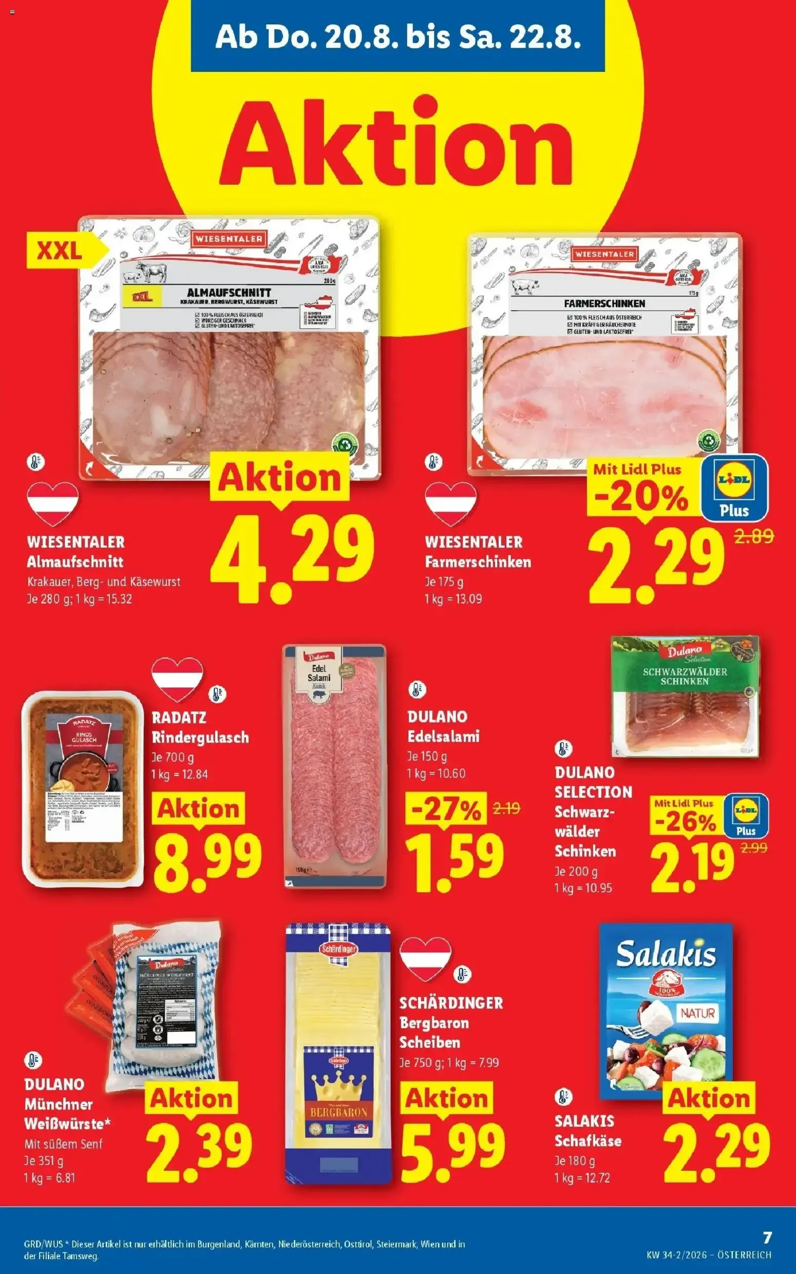 Lidl Plus - Österreichs günstigste Preise von 20. August bis 22. August 2026 - Flugblätt seite  9