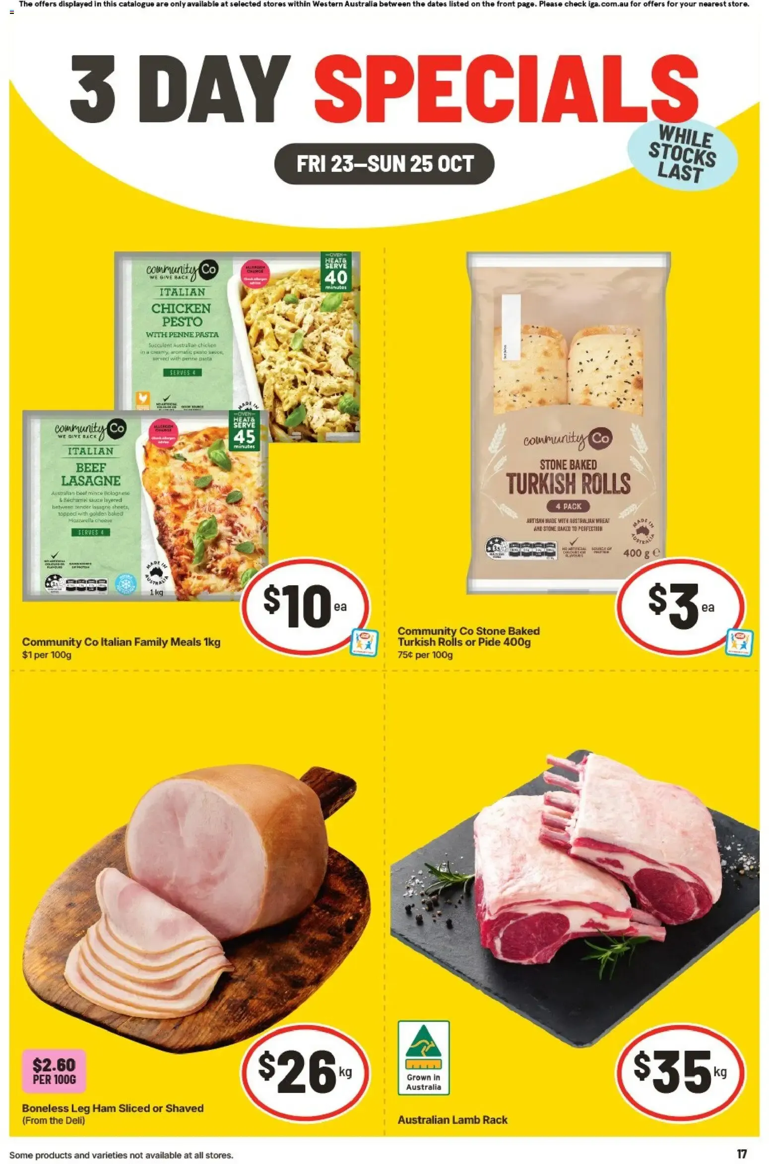 3 Day Specials - Catalogue valid from 23 October to 25 October 2026 - page 1