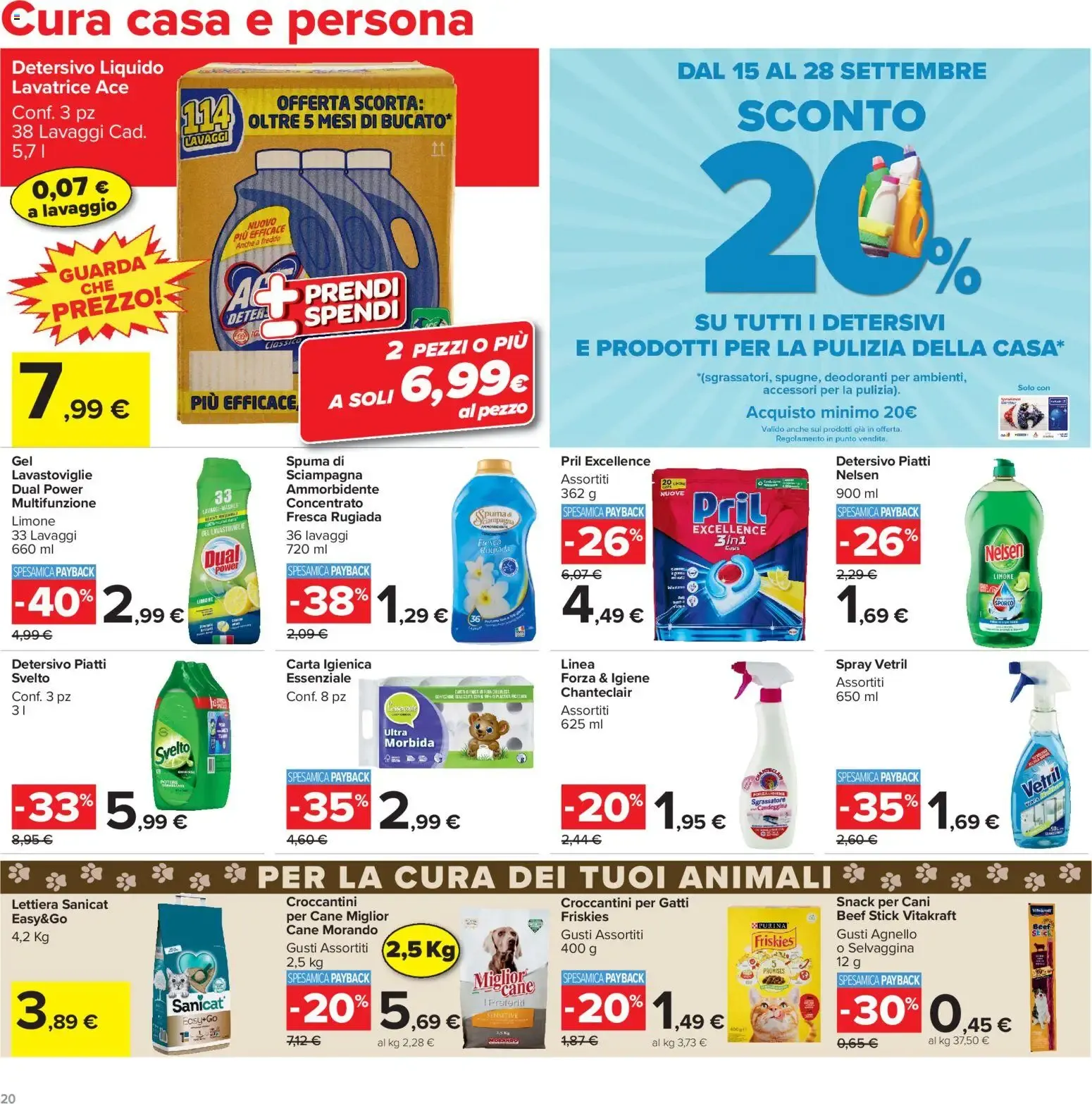 Nuovo Carrefour volantino Market Grandi Marche dal 15/09/2026 > offerte anteprima 🛍️ da 15 settembre a 28 settembre di 2026 - Pagina del volantino 20