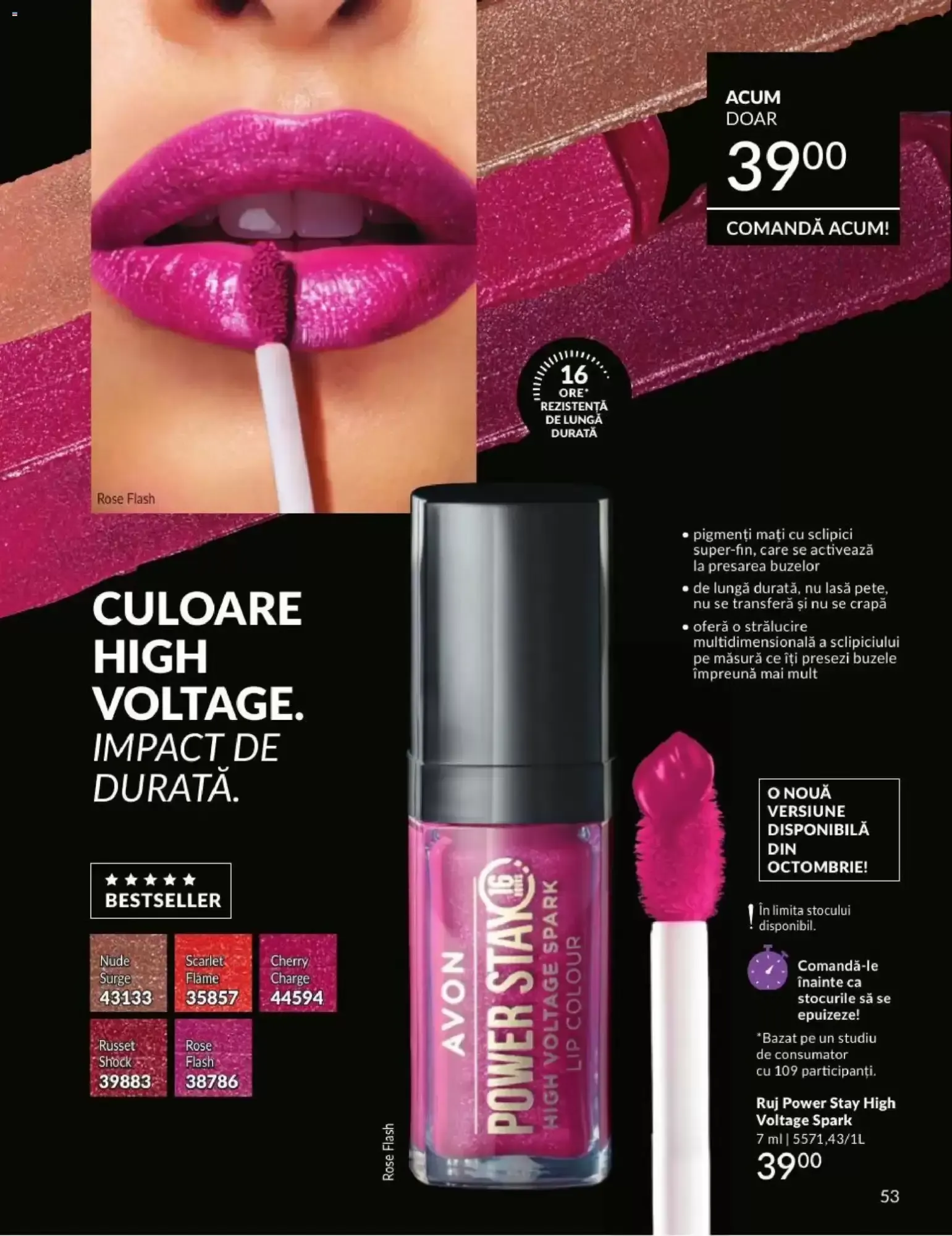 Catalog Avon | Campania 08/2026: Ruj Velvety Mousse de la 1 august până la 31 august 2026 - Revista Pagina 53