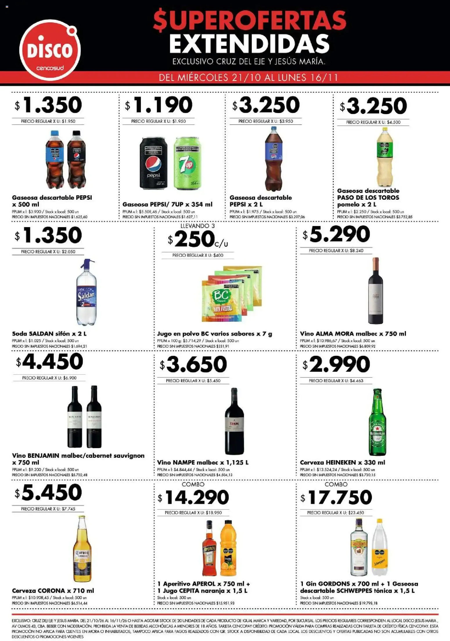 Ofertas de Disco - Superofertas Extendidas del 21/10/2026 - 16/11/2026 21 de octubre al 16 de noviembre 2026 - Página 3 del catálogo