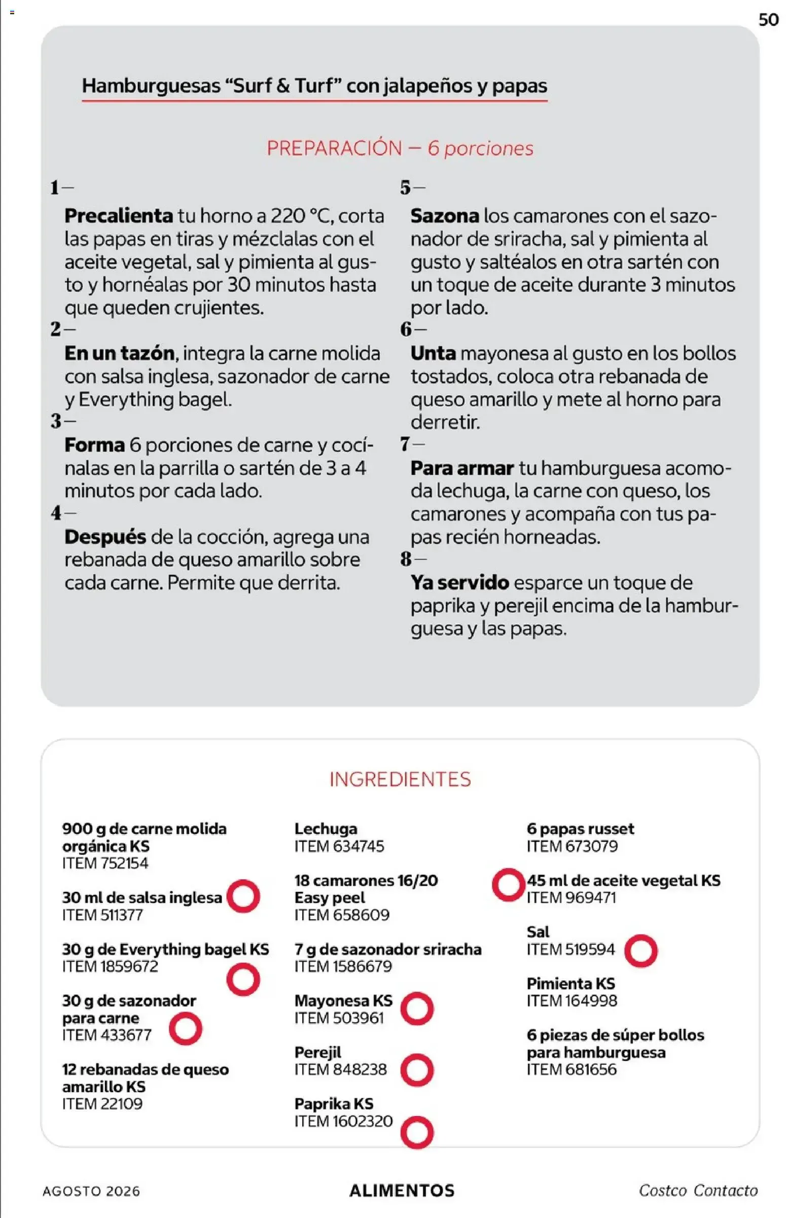 Catálogo de COSTCO Contacto 1 de agosto al 31 de agosto 2026 - Pagina 50
