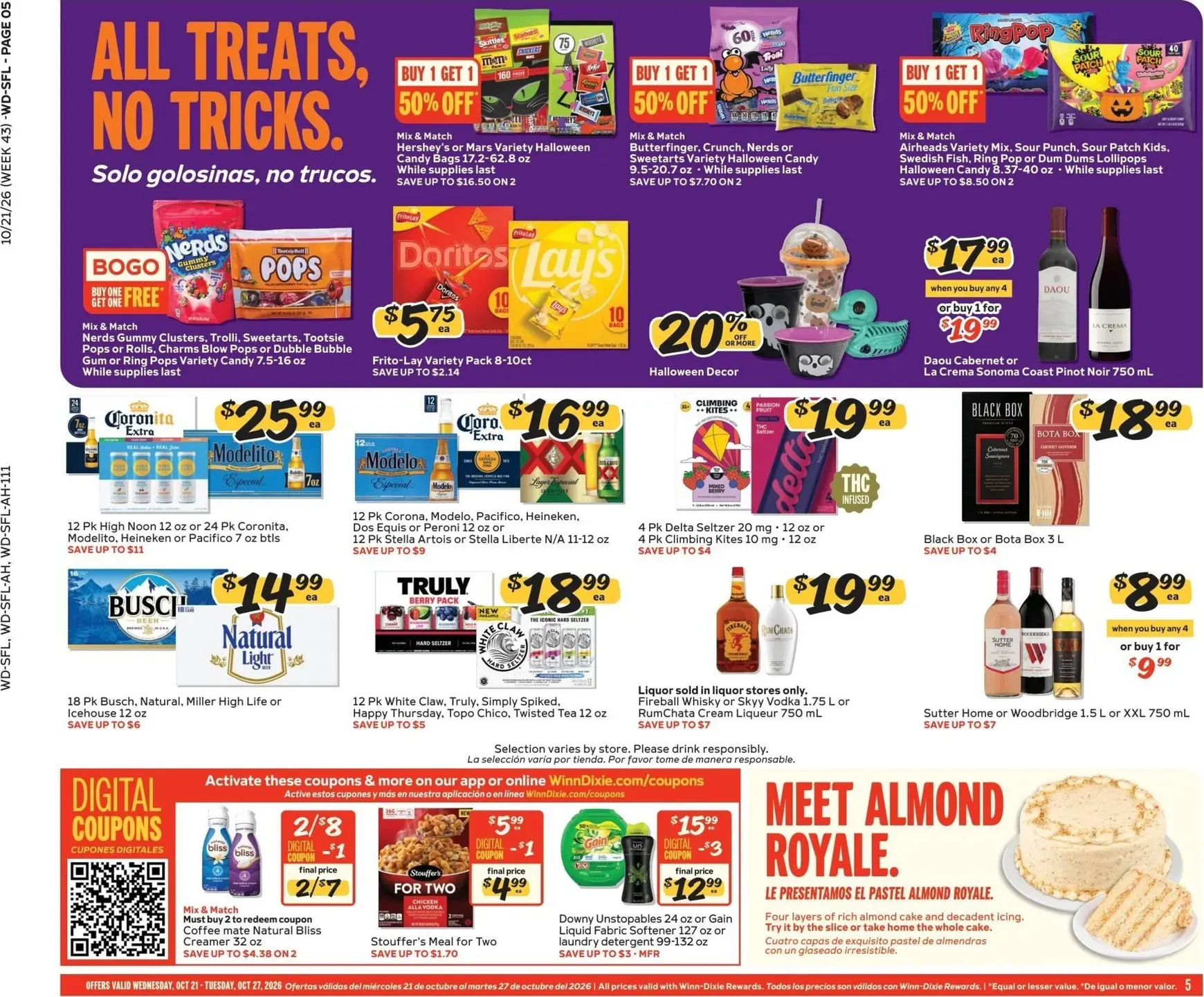 Weekly promotion Current Winn-Dixie leaflet valid from Wednesday 10/21/2026 to Tuesday 10/27/2026 spanning from October 21 to October 27 2026 - Page 5 for Catalogue 365