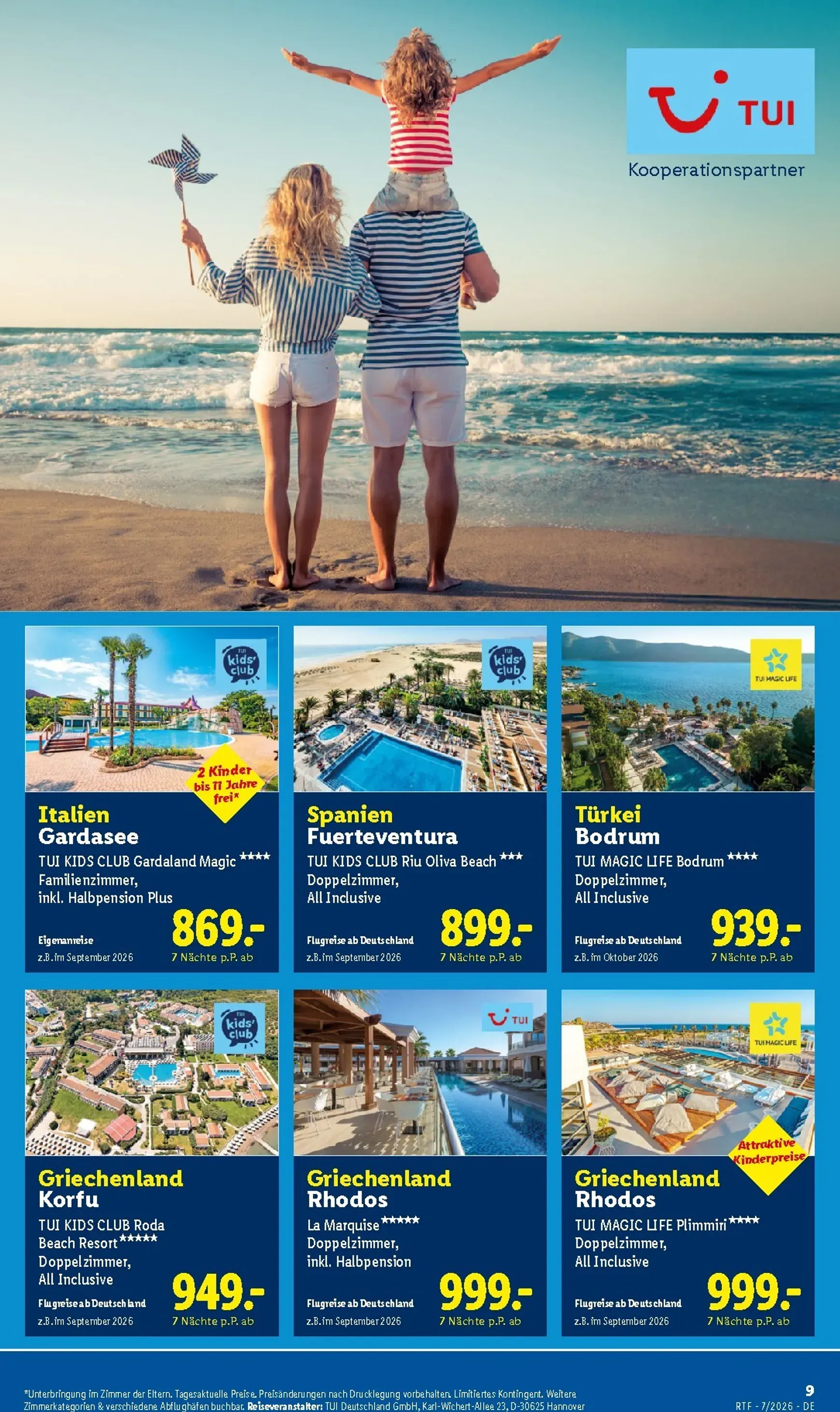Lidl Reisen: Auf die Berge, fertig, los. Last Minute Urlaub von 15. Juli bis 15. August 2026 - Prospekt seite 9