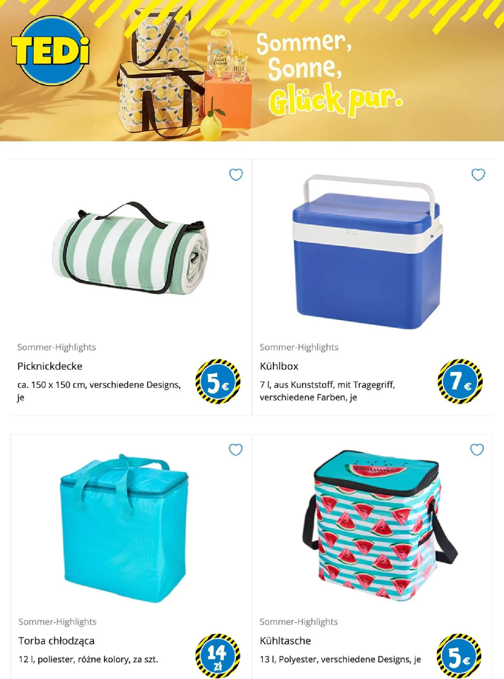 TEDi Sommer, Sonne, Glück pur. von 1. Juni bis 30. Juni 2026 - Prospekt seite 1
