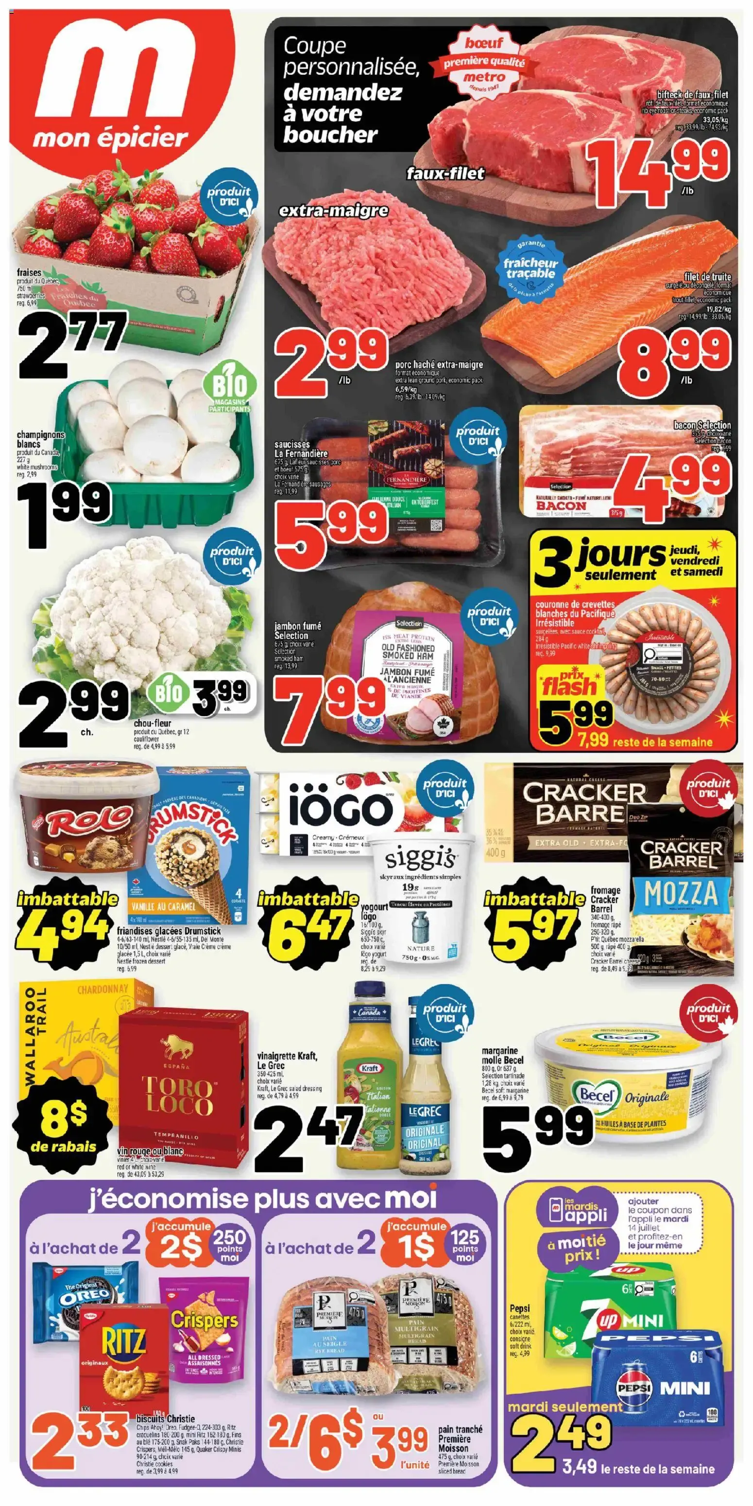 Mon Épicier / Metro circulaire from July 9 to July 15 2026 - flyer page 1