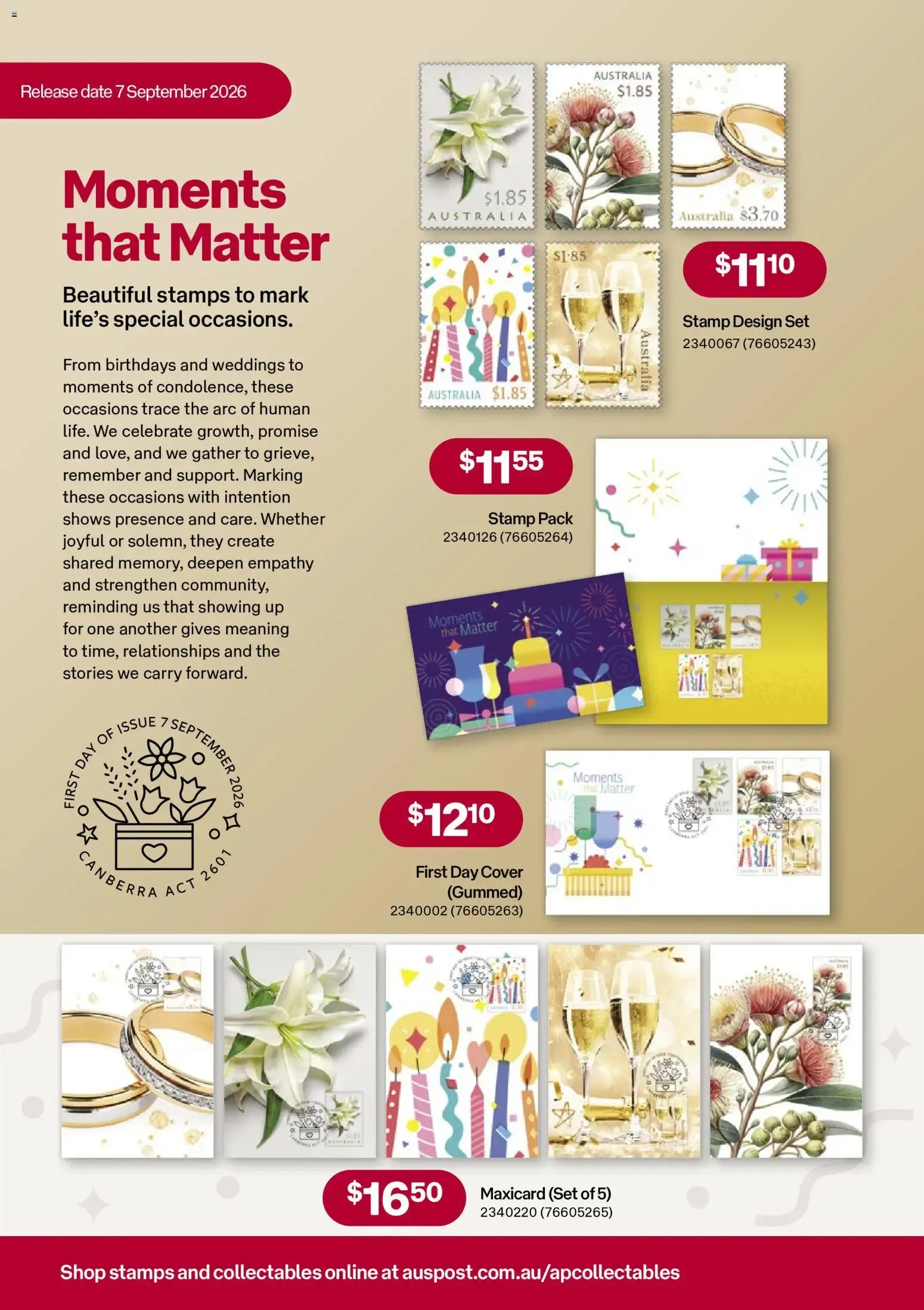 Stamp Bulletin - Catalogue valid from 1 September to 20 October 2026 - page 6