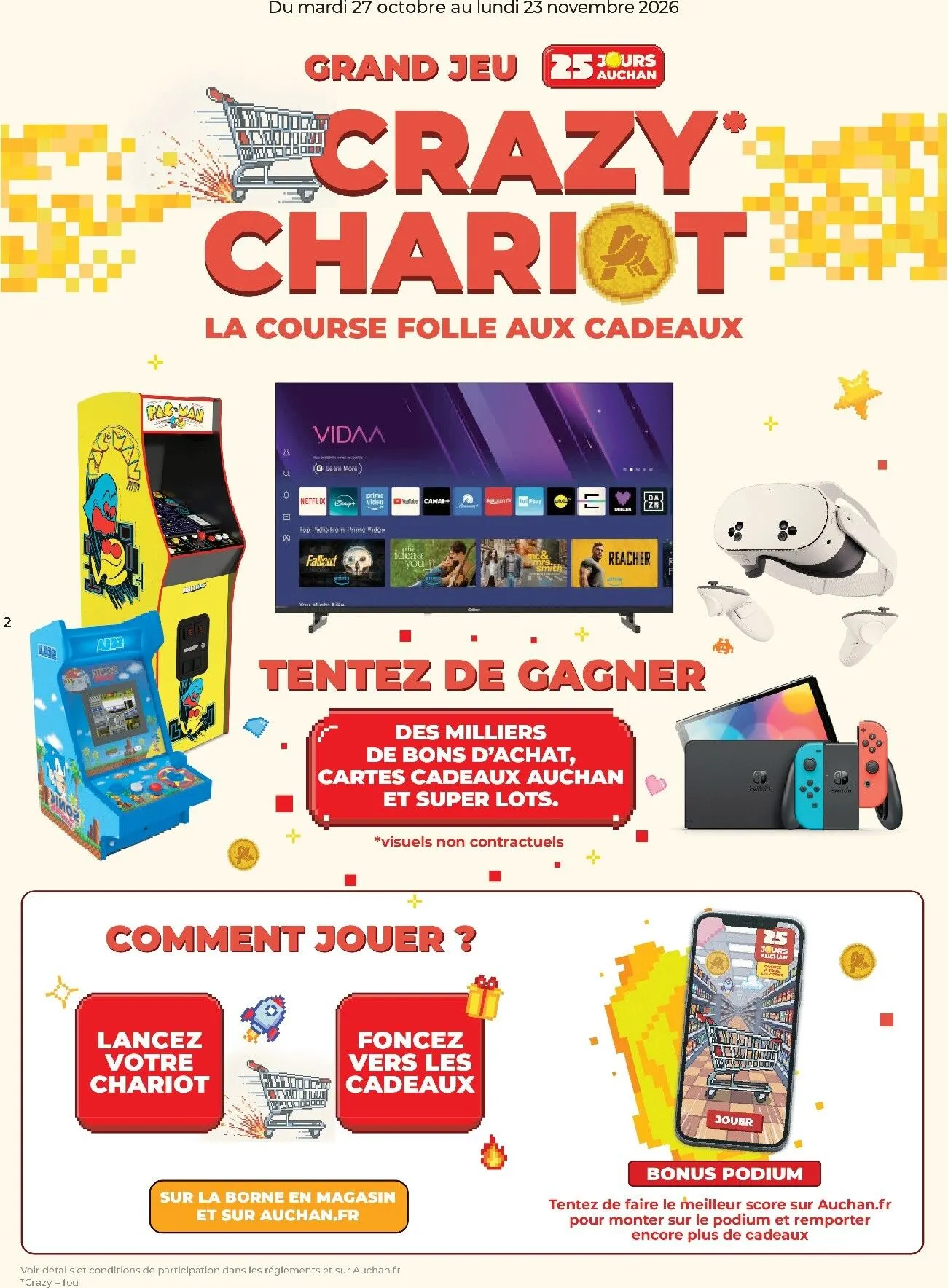 Current Auchan supermarché - 25 jours leaflet valid from du mardi 27/10/2026 to du samedi 31/10/2026 du 27 octobre au 31 octobre 2026 - Catalogue page 2