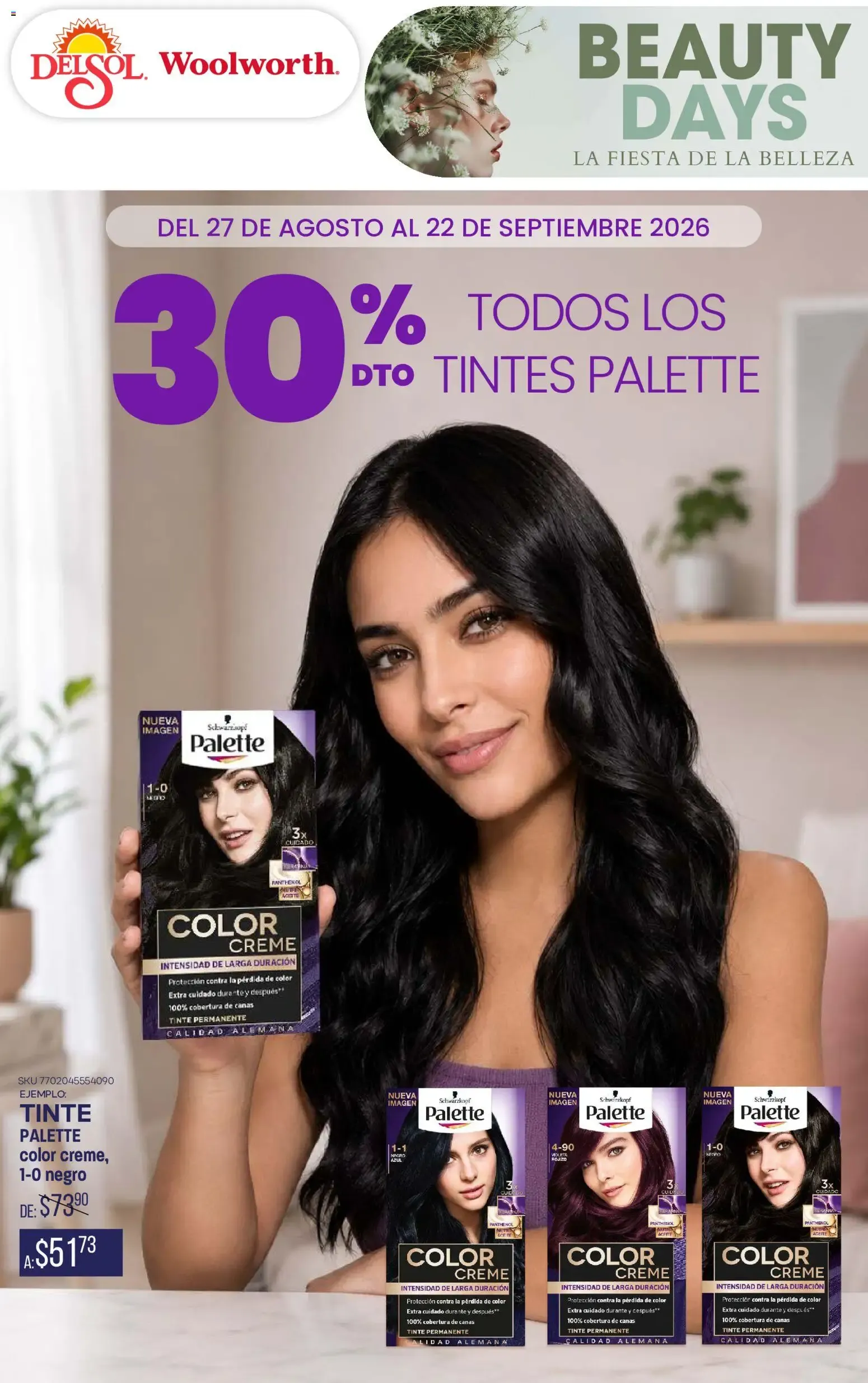 Catálogo de Del Sol y Woolworth katalog Beauty Days (27/08/2026 - 22/09/2026) - catálogo en línea 27 de agosto al 22 de septiembre 2026 - Pagina 1
