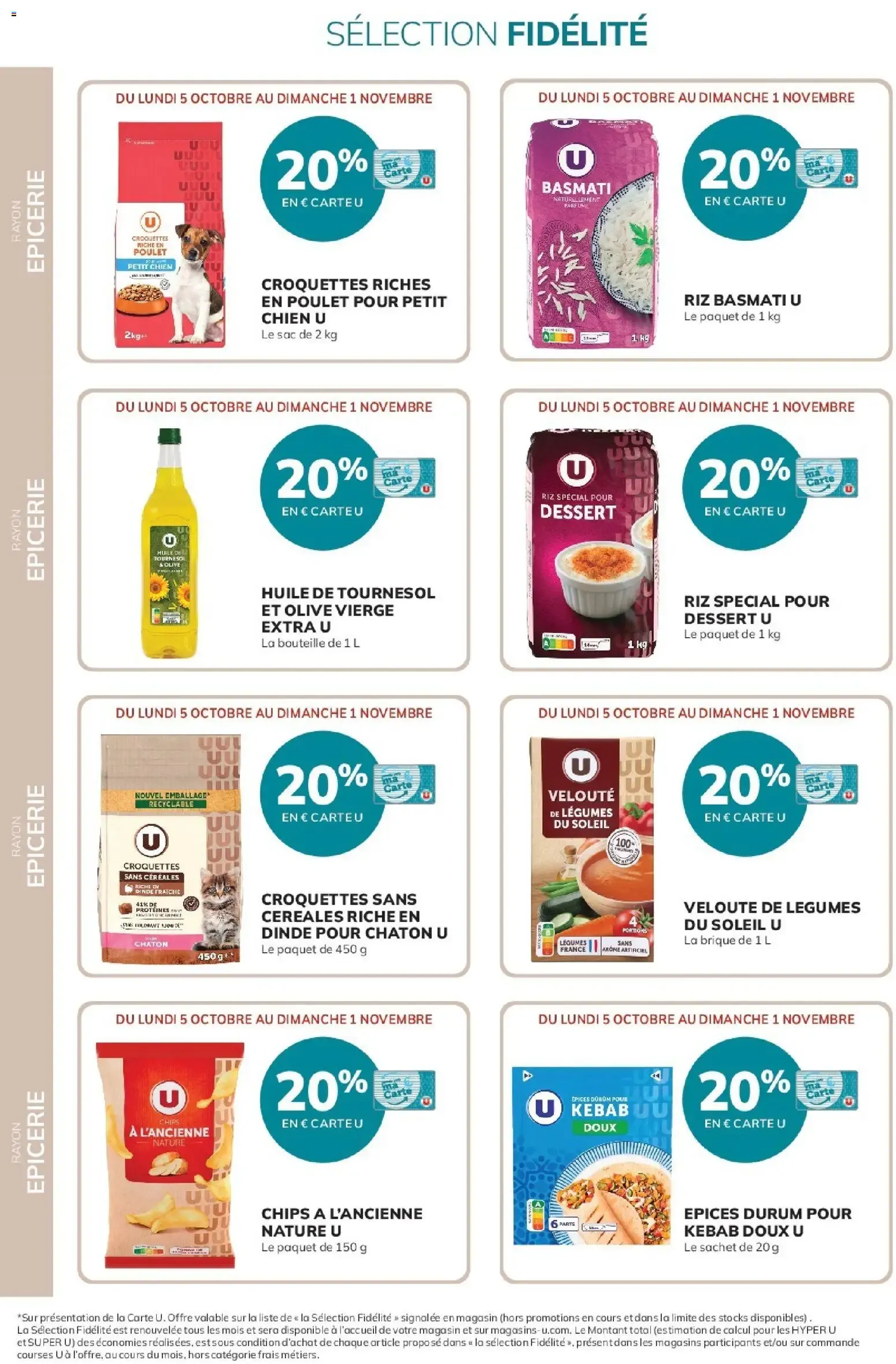20% reversés sur votre Carte U du 5 octobre au 1 novembre 2026 - Catalogue page 12