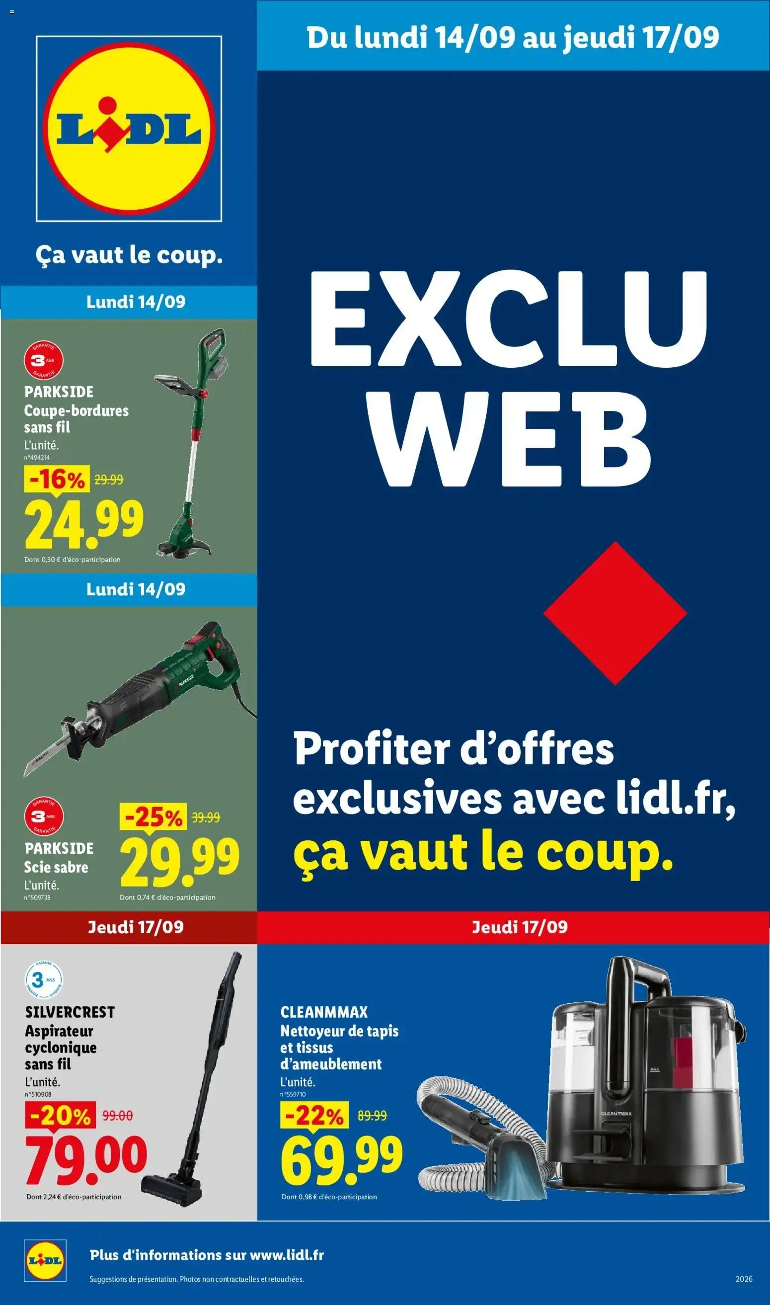 Ofertas EXCLU WEB Lidl