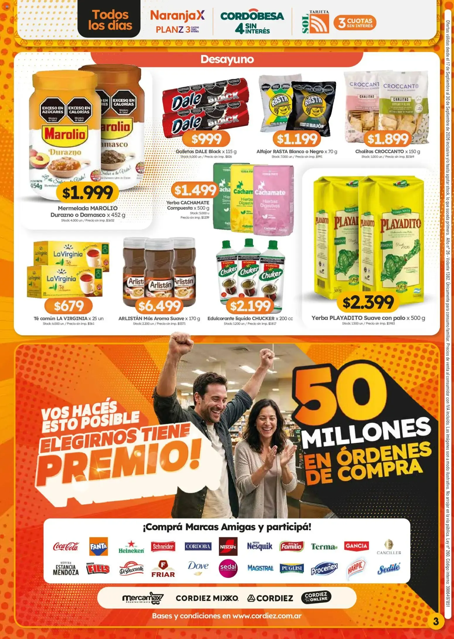 Ofertas de Cordiez Ofertas || del 17/09/2026 - 30/09/2026 || Catálogo 17 de septiembre al 30 de septiembre 2026 - Página 3 del catálogo