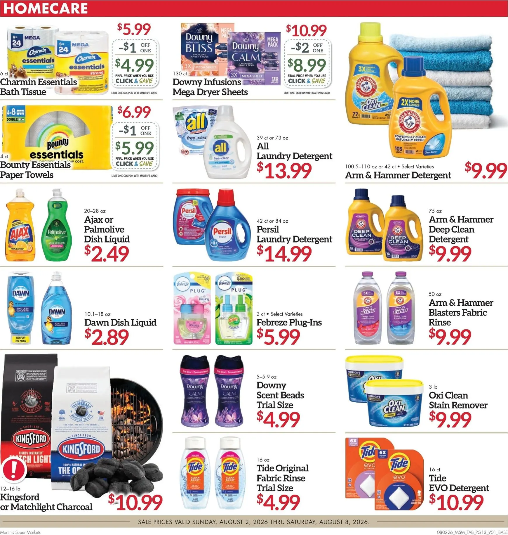 Weekly ad Current Martin's Super Markets leaflet valid from Sunday 08/02/2026 to Saturday 08/08/2026 from August 2 to August 8 2026 - Page 13