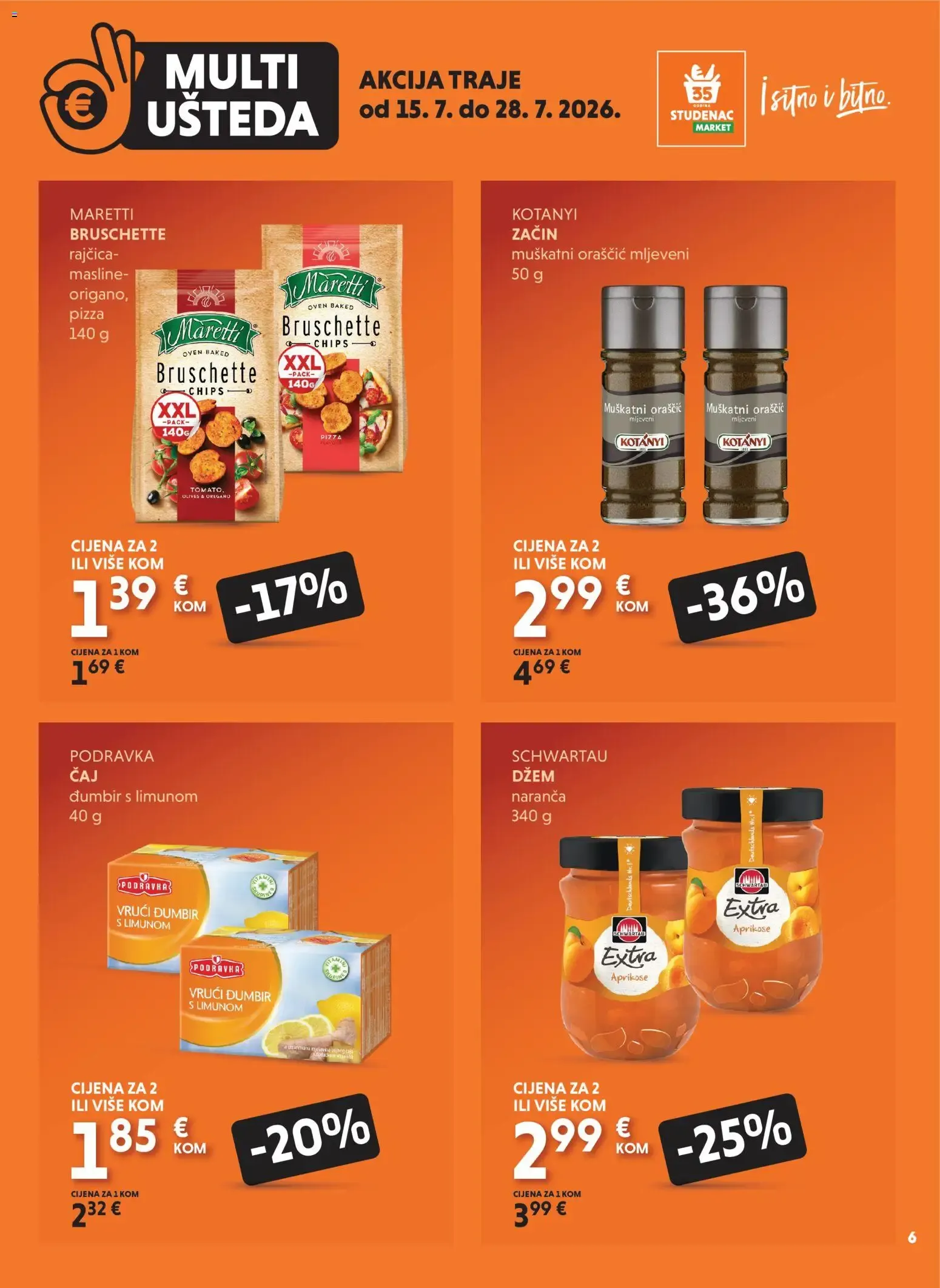 Katalog Multi Ušteda od 15. srpnja do 28. srpnja 2026. - Pregled Stranica 6