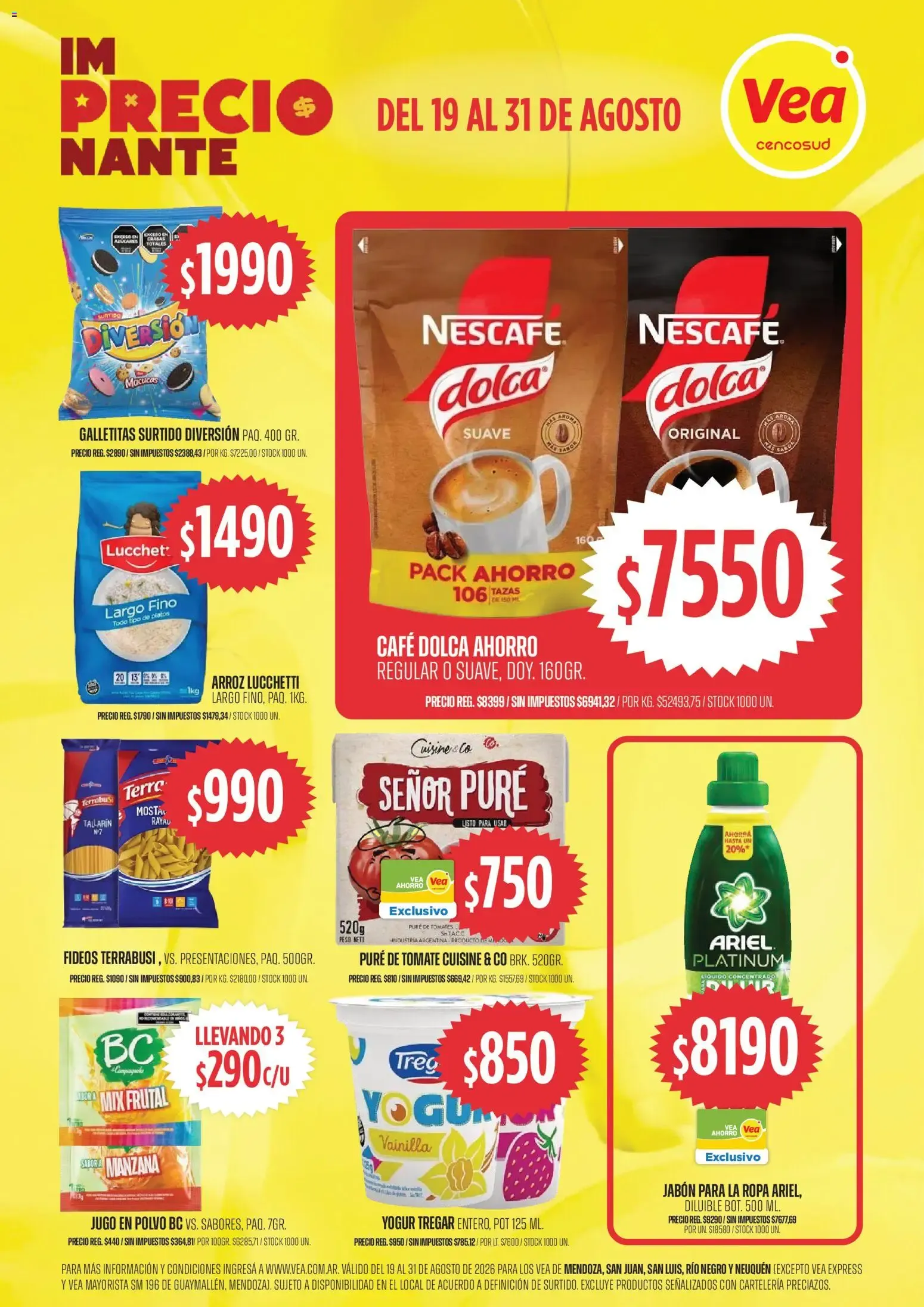 Vea ofertas del 18/08/2026 - 31/08/2026