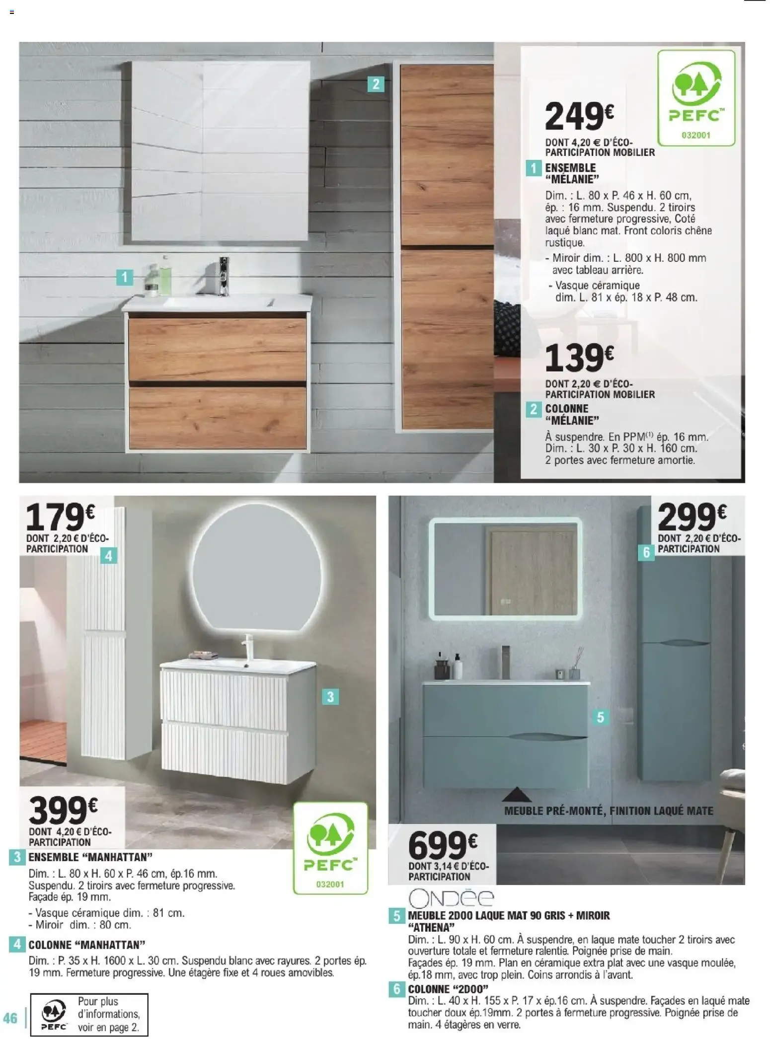 Brico E.Leclerc - Guide aménagement intérieur à partir du 06/01/2026 - promo en ligne du 6 janvier au 7 février 2026 - Catalogue page 46
