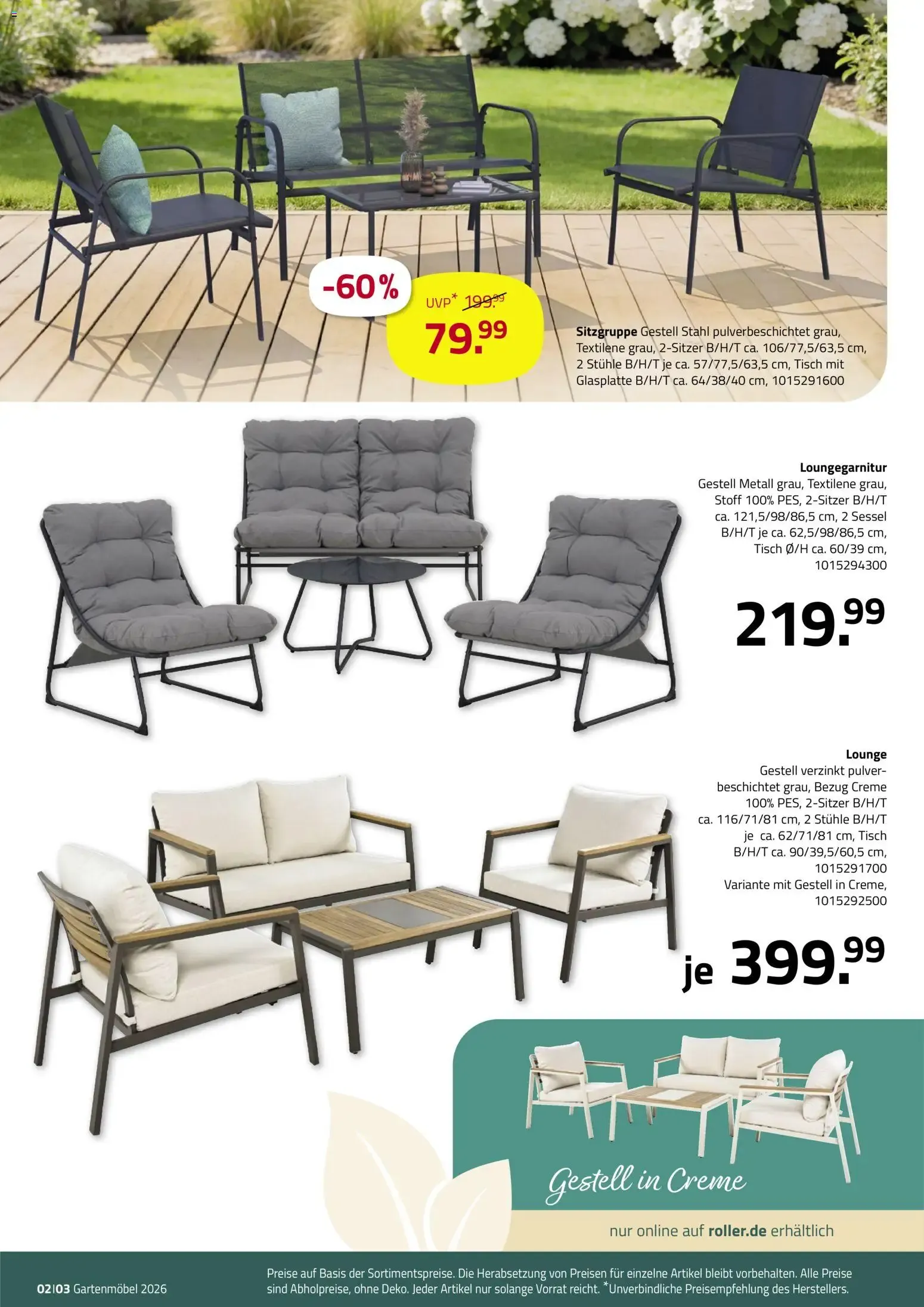 Roller Gartenliebe: Neue Looks für deinen Sommer von 23. Februar bis 26. September 2026 - Prospekt seite 2