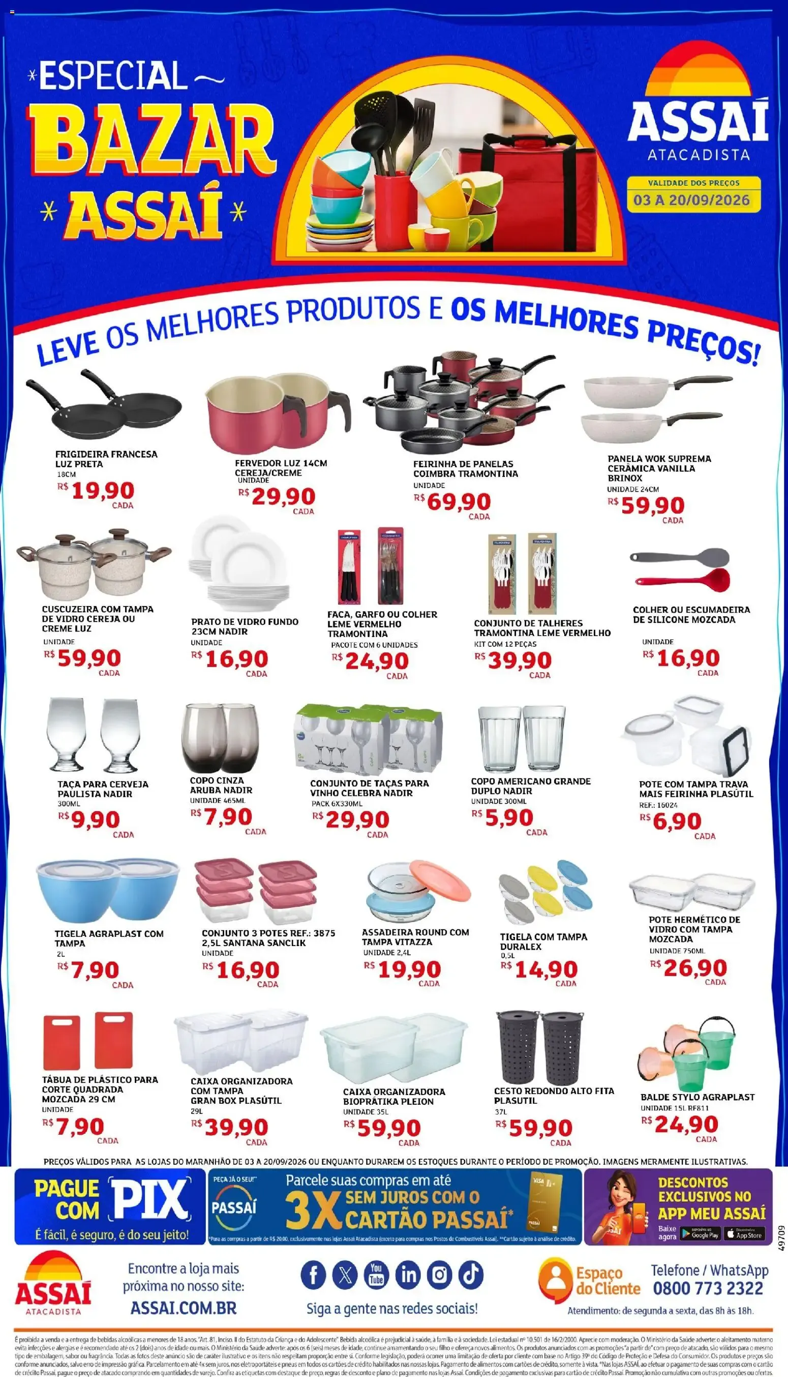 Encarte de Assaí Atacadista ofertas - MA de 03/09/2026 | Promoções Online 3 de setembro até 20 de setembro 2026 - Pagina 1