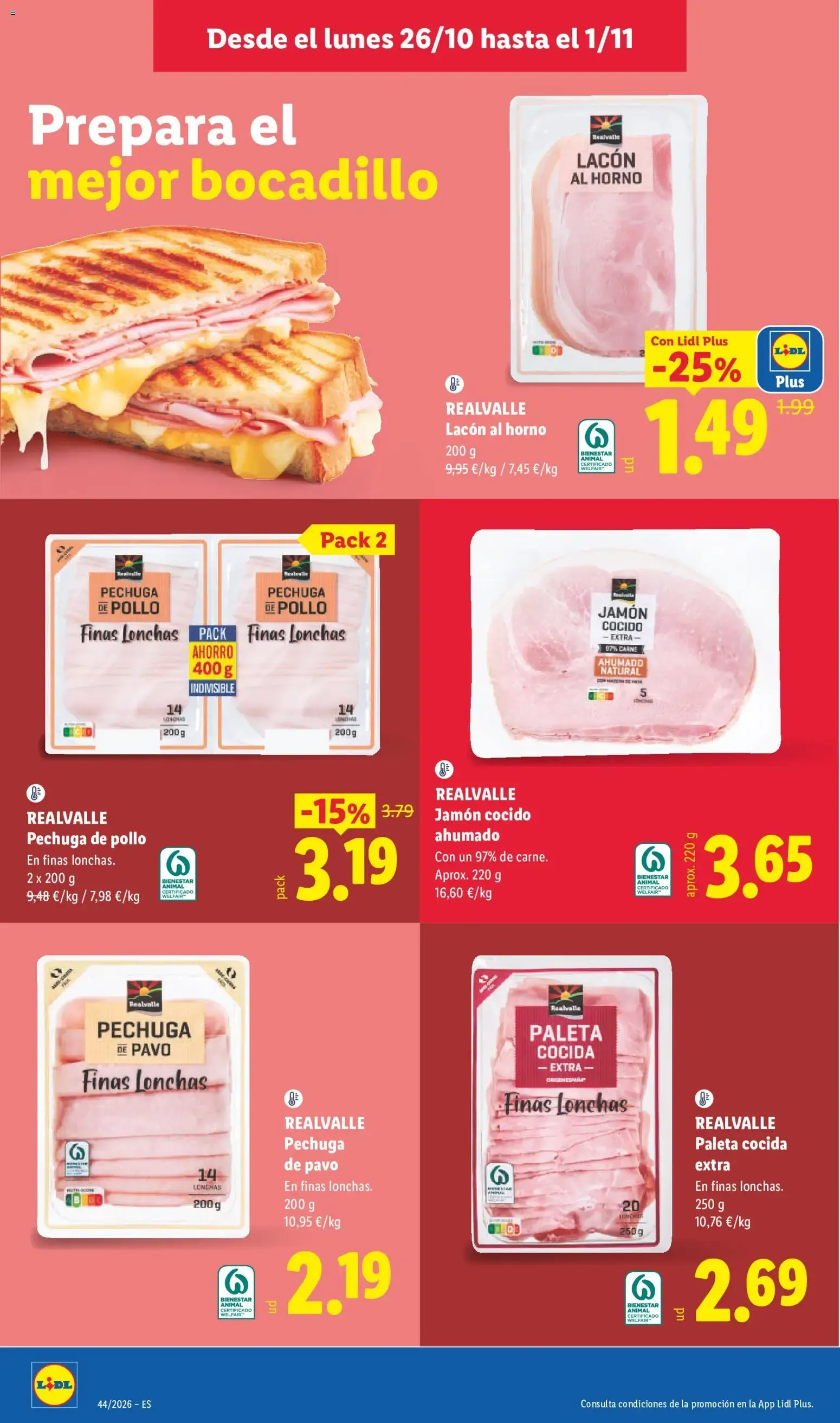 Catálogo de Lidl folleto del 26/10/2026 | Ofertas 26 de octubre al 1 de noviembre 2026 - Página 16
