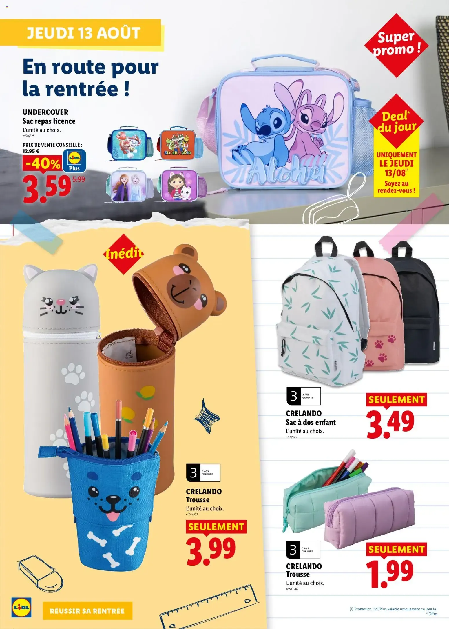 Lidl: Préparez la rentrée ! du 13 août au 20 août 2026 - Catalogue page 4