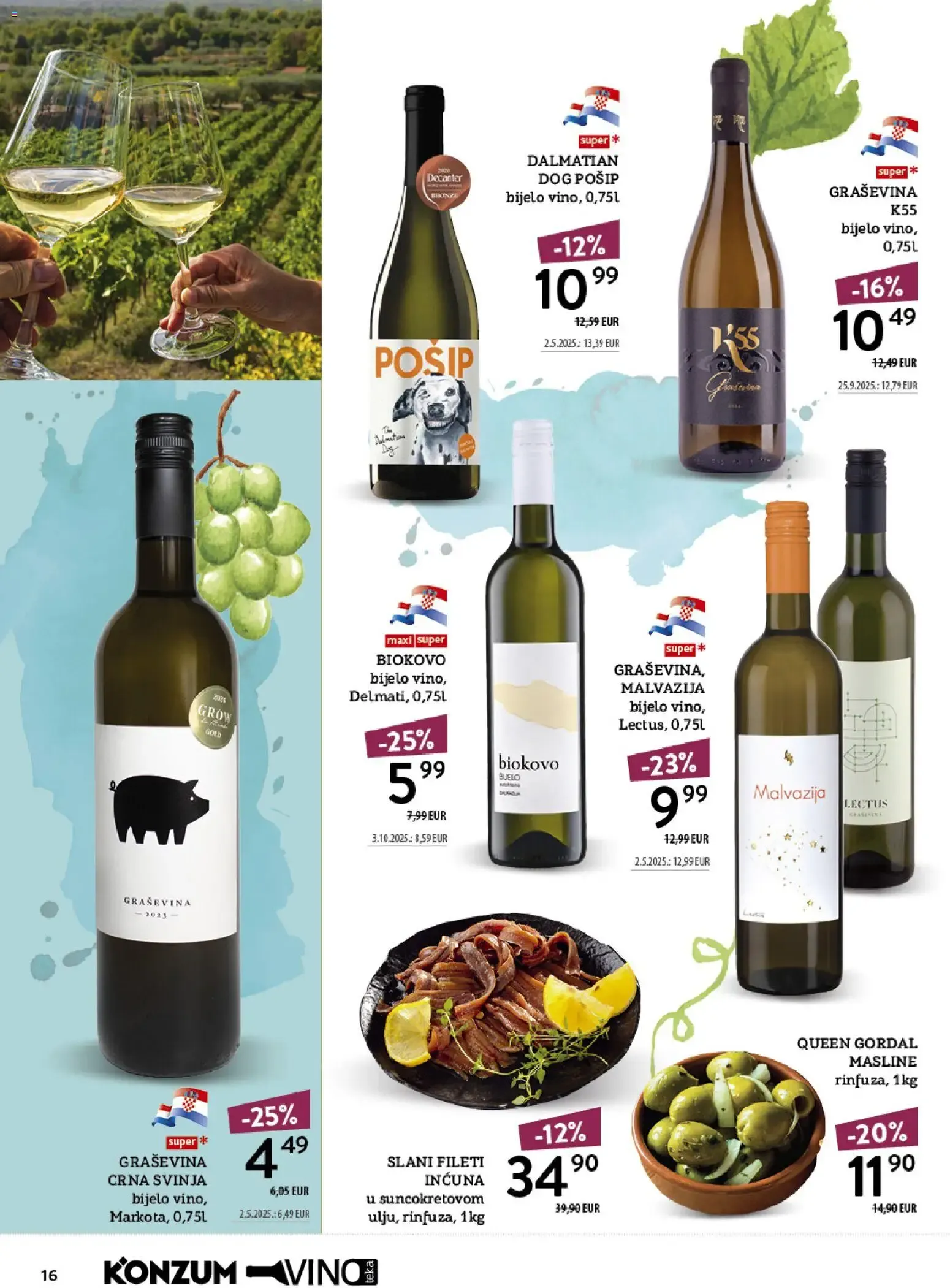 Katalog Konzum Katalog Vino od 12. listopada do 25. listopada 2026. - Pregled Stranica 16