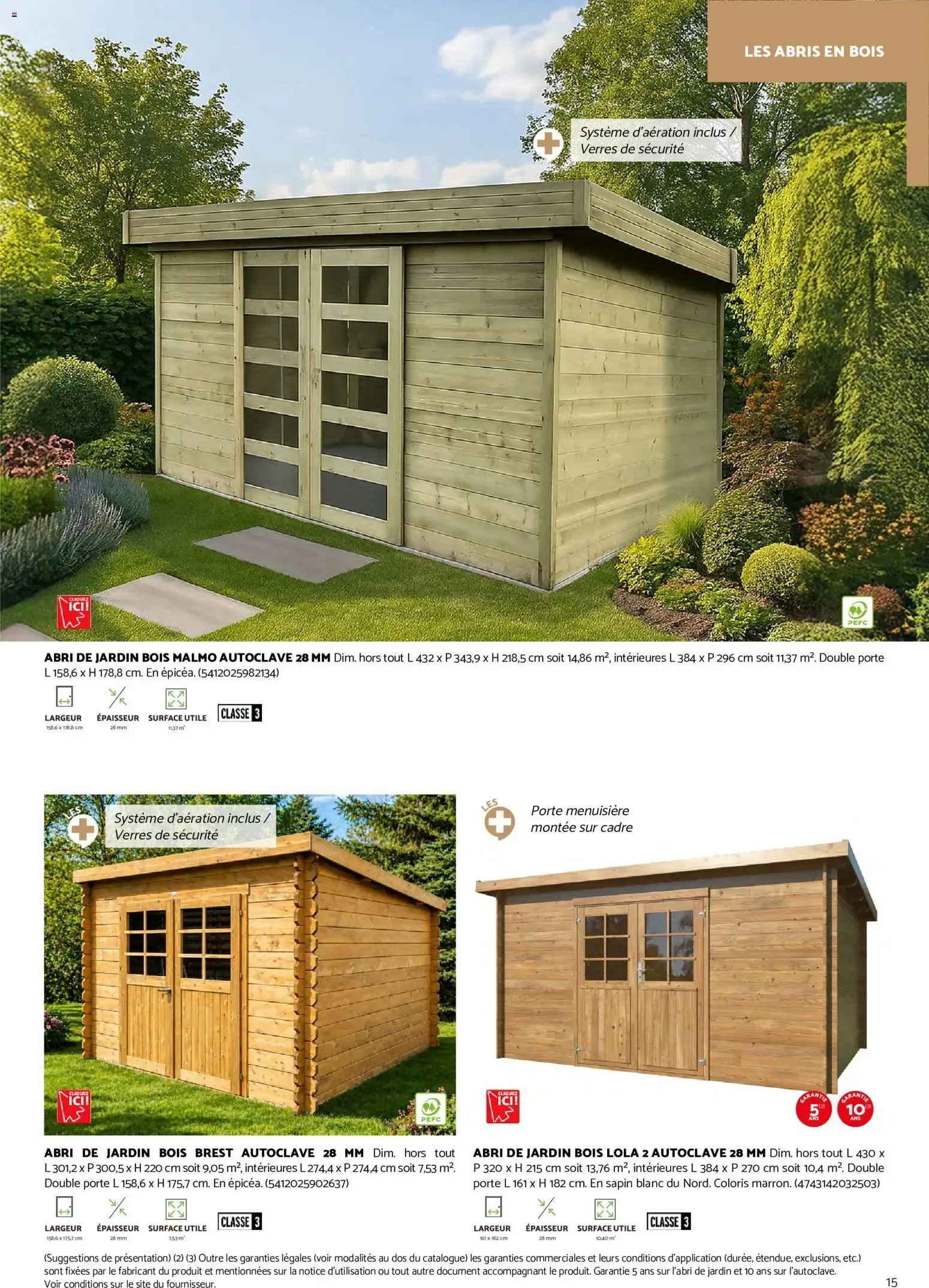 Brico Cash Catalogue abris & carports à partir du 19/08/2026 - promo en ligne du 19 août au 31 décembre 2026 - Catalogue page 15
