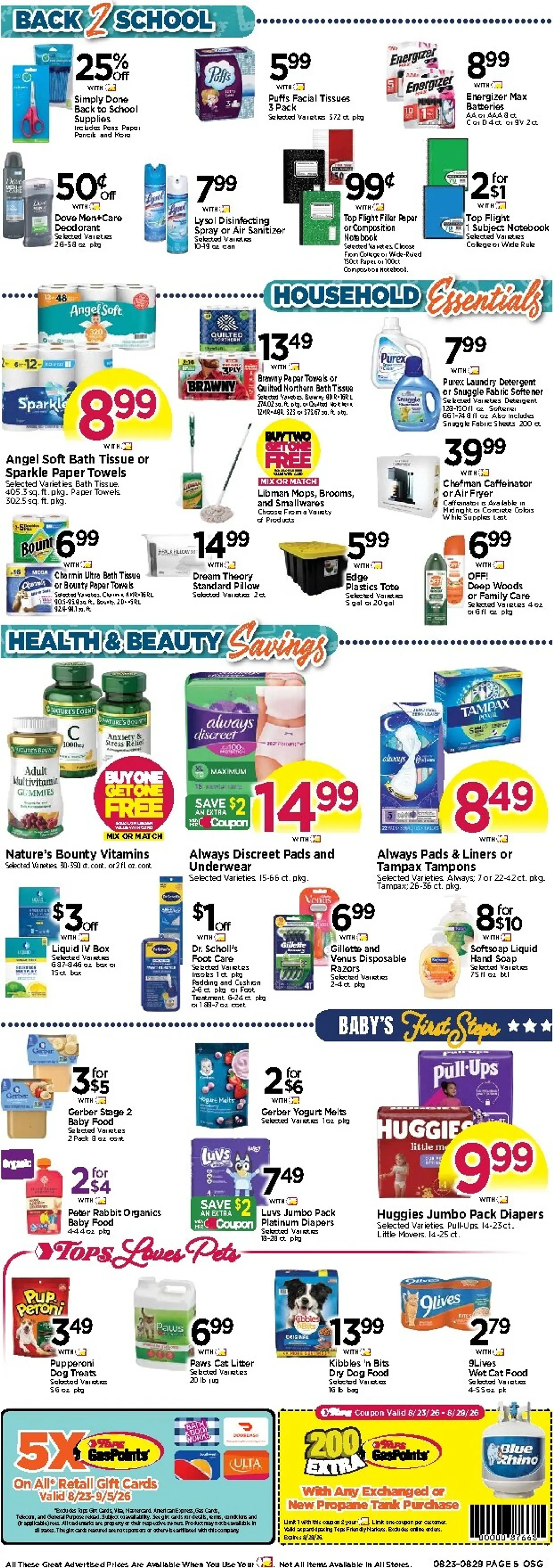Weekly ad Current Tops Markets leaflet valid from Sunday 08/23/2026 to Saturday 08/29/2026 from August 23 to August 29 2026 - Page 5