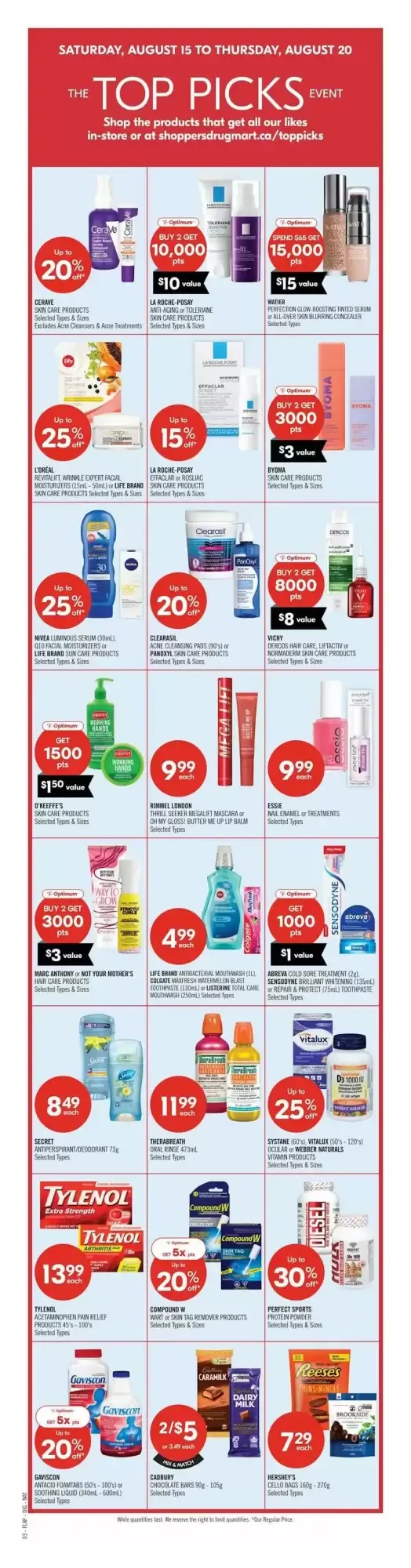 Shoppers Drug Mart flyer week 33 from August 15 to August 20 2026 - flyer page 3