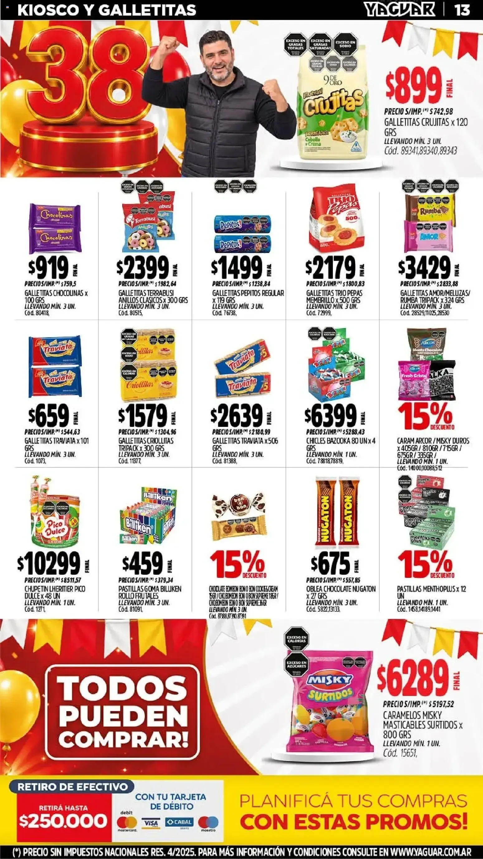 Ofertas de Mayorista Yaguar - El Cumple del Año 38 5 de octubre al 11 de octubre 2026 - Página 11 del catálogo