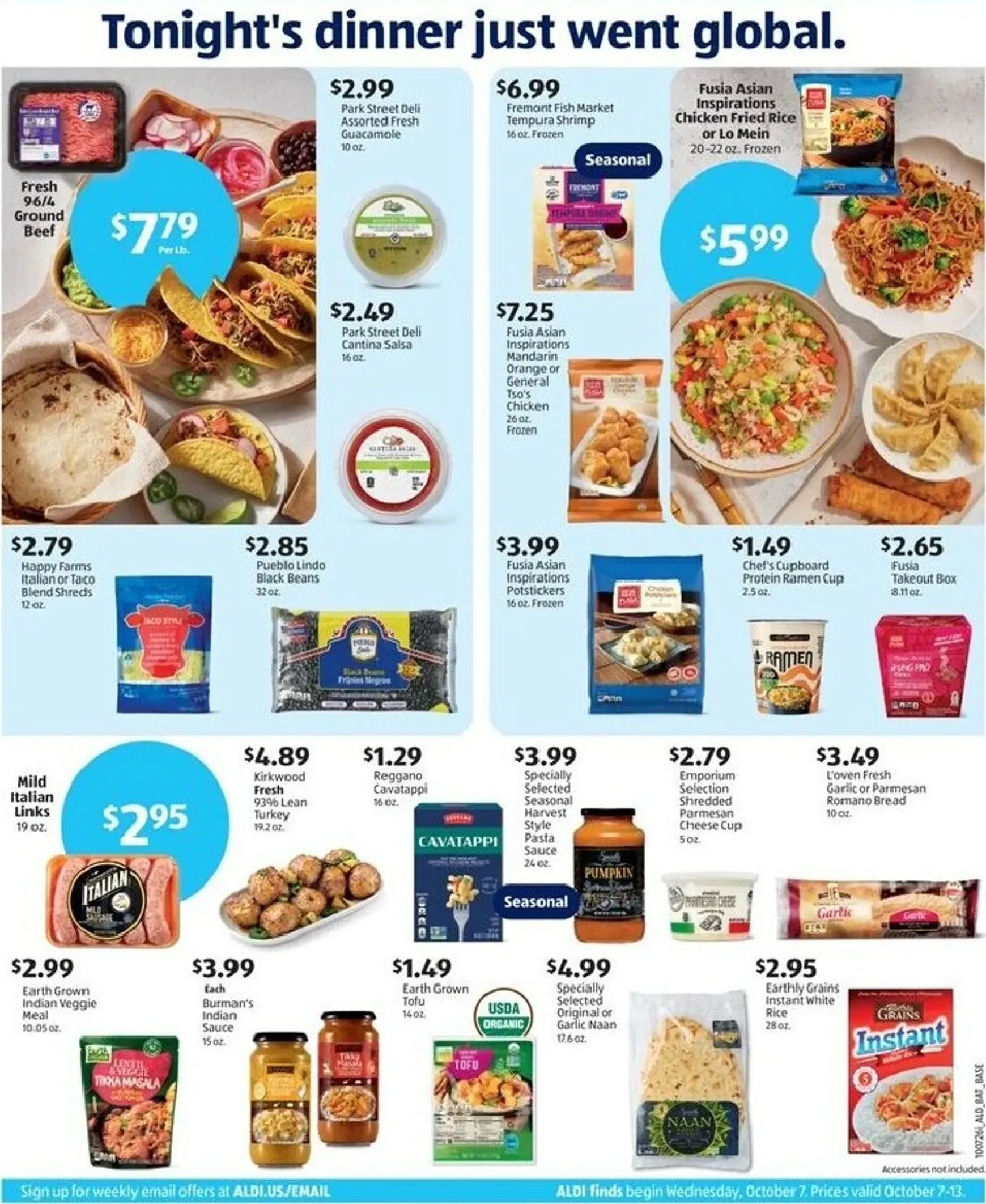 Weekly promotion Current ALDI leaflet valid from Wednesday 10/07/2026 to Tuesday 10/13/2026 spanning from October 7 to October 13 2026 - Page 2 for Catalogue 365