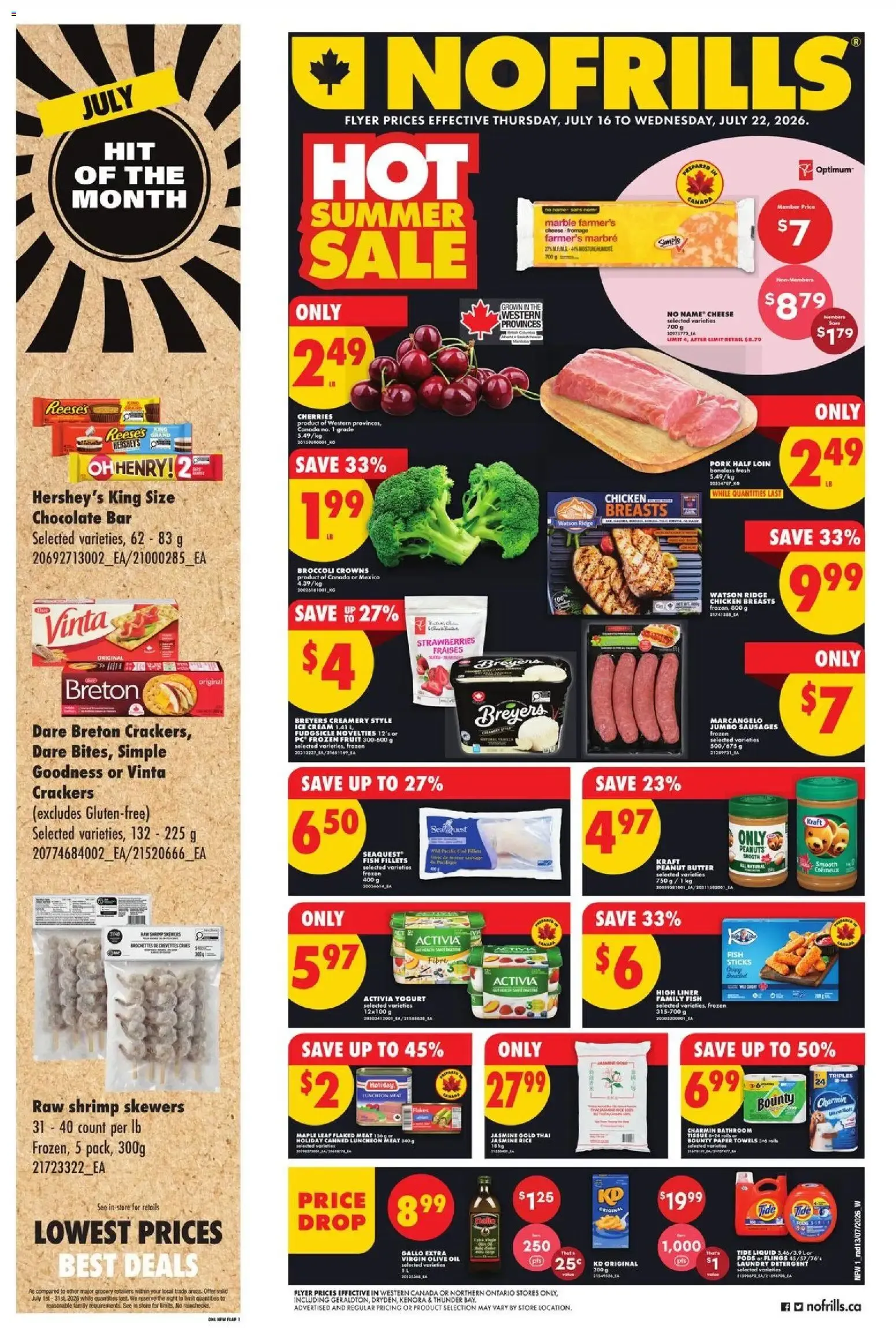No Frills Hot Summer Sale Flyer from July 16 to July 22 2026 - flyer page 1