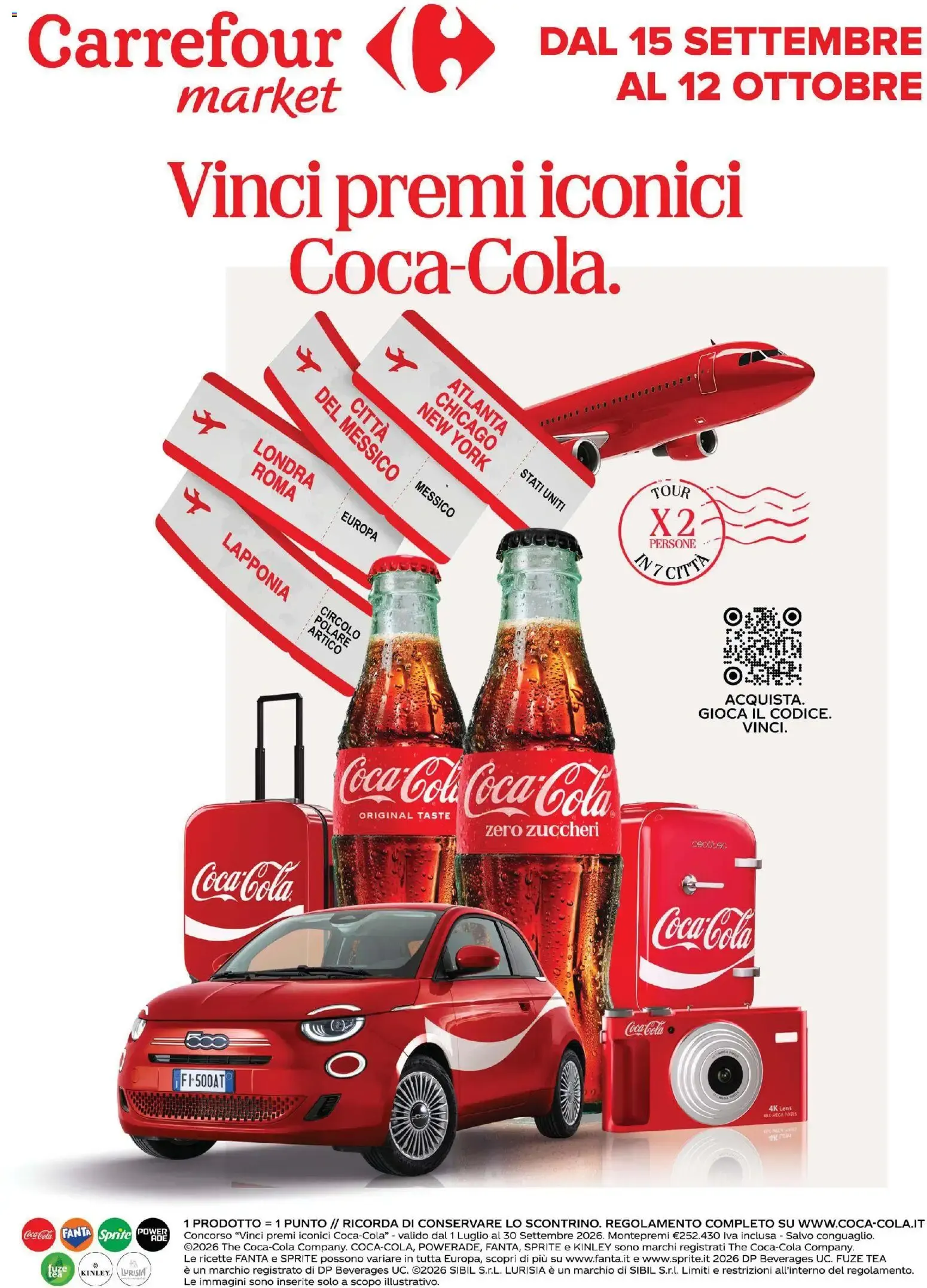Carrefour Market - Vinci premi iconici Coca-Cola da 15 settembre a 12 ottobre di 2026 - Pagina del volantino 1