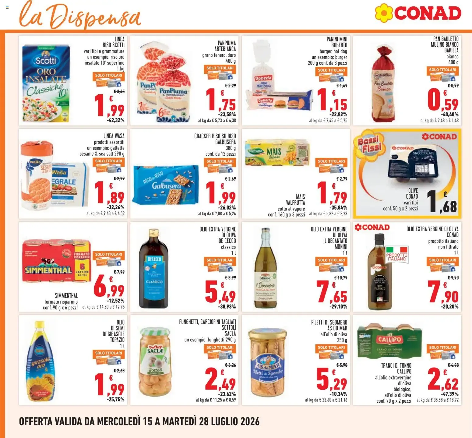 Volantino Conad dal 15/07/2026 > Anteprima da 15 luglio a 28 luglio di 2026 - Pagina del volantino 16
