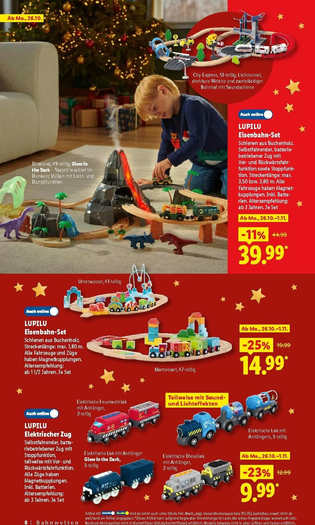 Die Magie des Schenkens lohnt sich. Entdecke zahlreiche Geschenkideen von 26. Oktober bis 24. Dezember 2026 - Prospekt seite 8