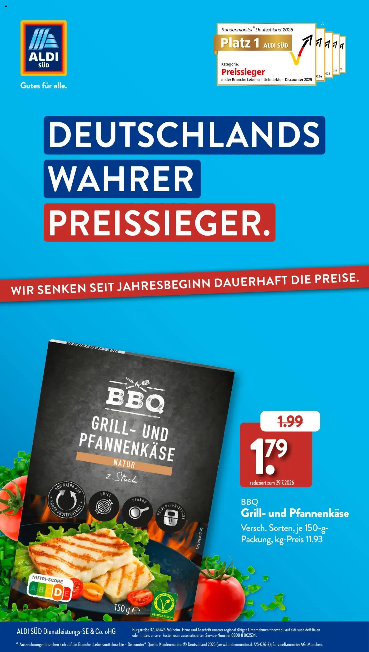 Aldi Süd: Deutschlands wahrer Preissieger