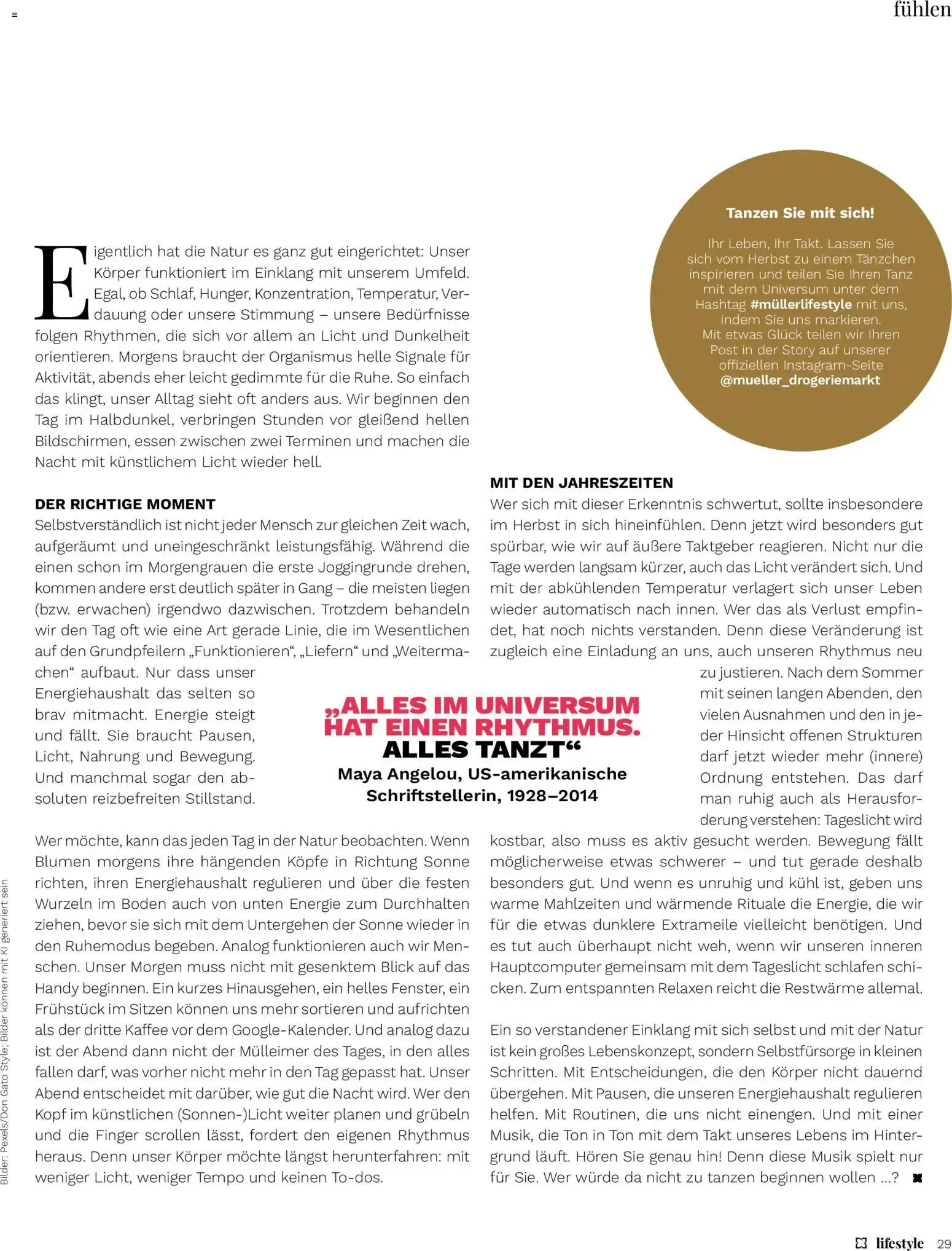 Müller lifestyle IHR WOHLFÜHL-MAGAZIN von 1. September bis 31. Oktober 2026 - Prospekt seite 30