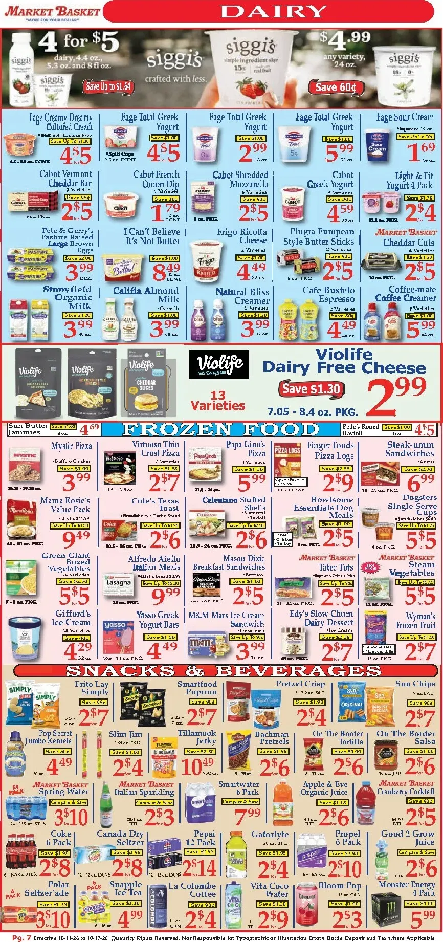 Weekly ad Current Market Basket leaflet valid from Sunday 10/11/2026 to Saturday 10/17/2026 from October 11 to October 17 2026 - Page 7