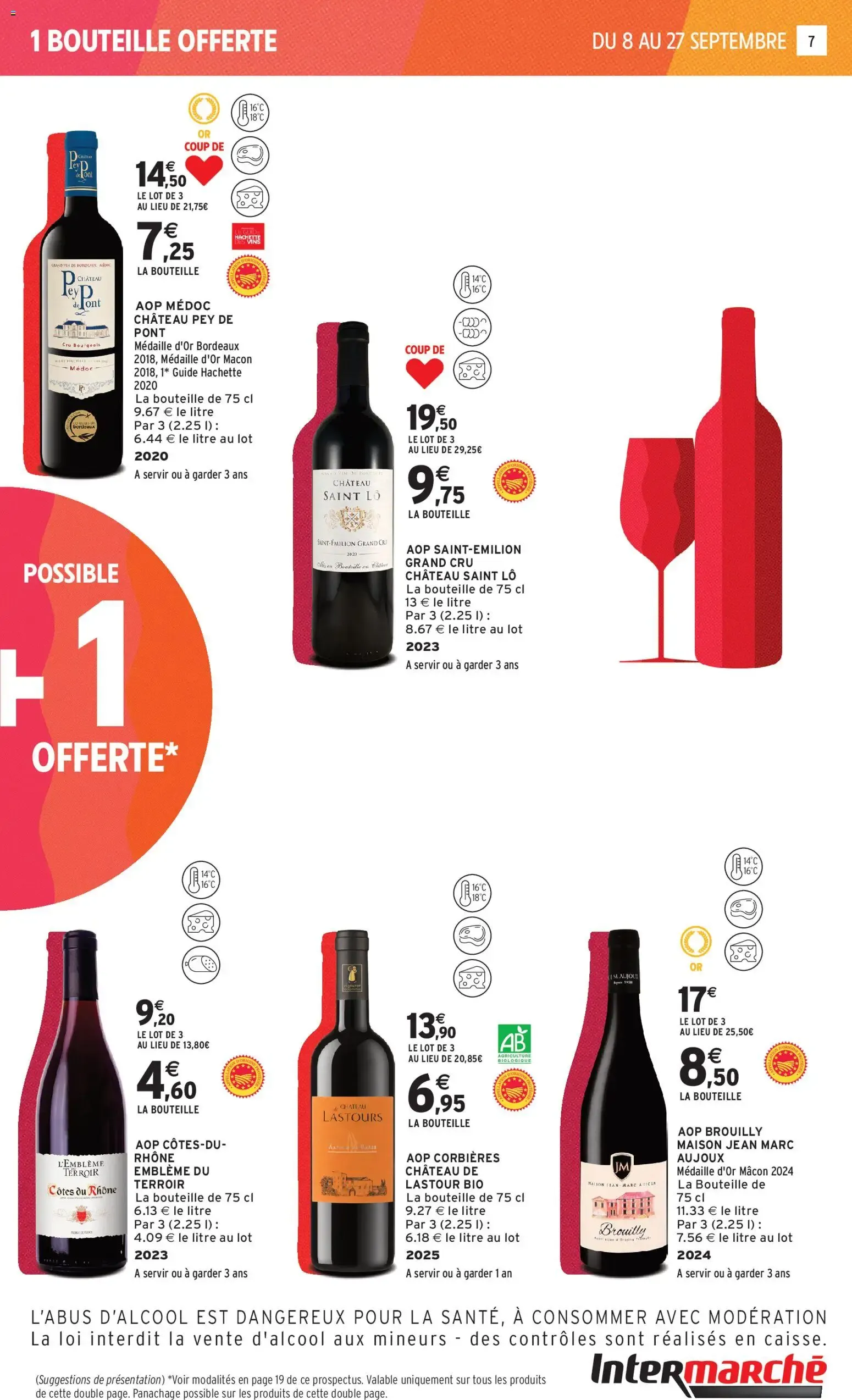 Intermarché - Foire aux vins à partir du 08/09/2026 - promo en ligne du 8 septembre au 27 septembre 2026 - Catalogue page 7