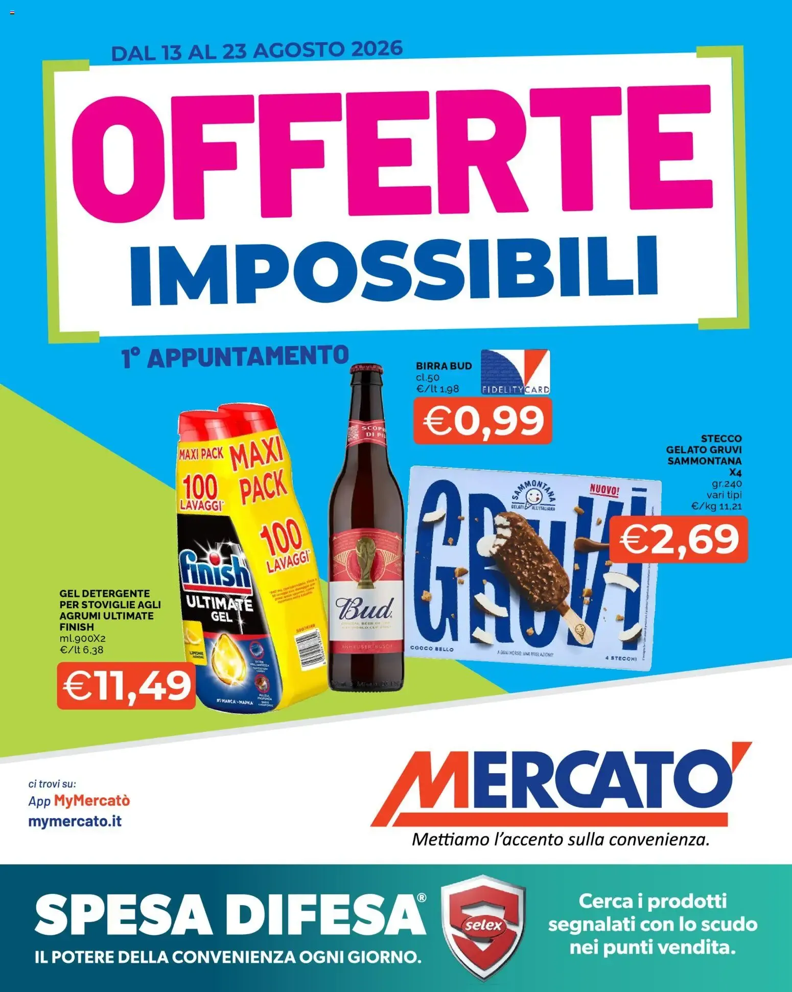 Mercatò volantino dal 13/08/2026 - online Offerte