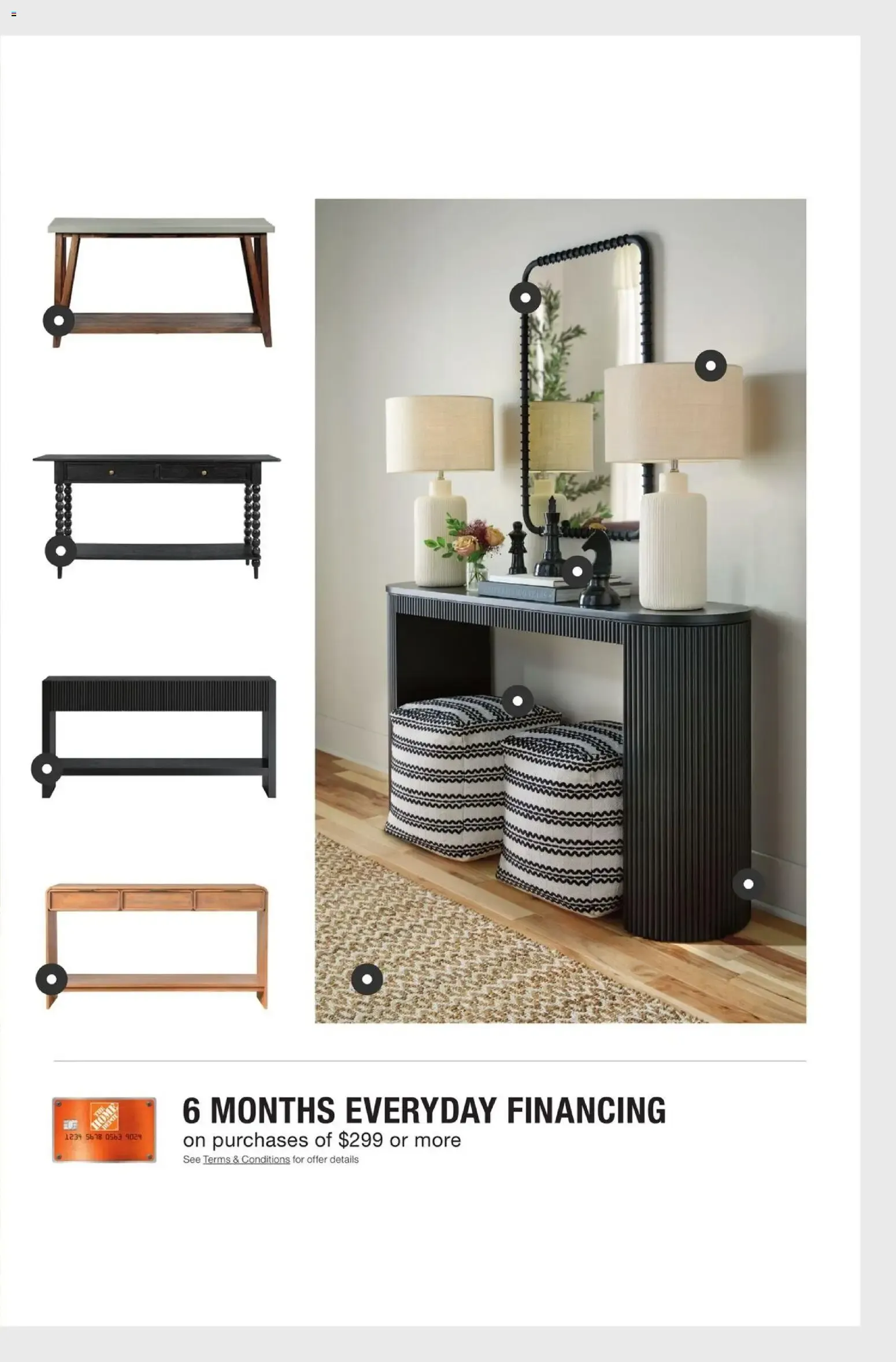Weekly ad Home Depot - Curated & Comfortable - Hasta 30% de descuento en muebles y decoración from September 8 to October 25 2026 - Page 23