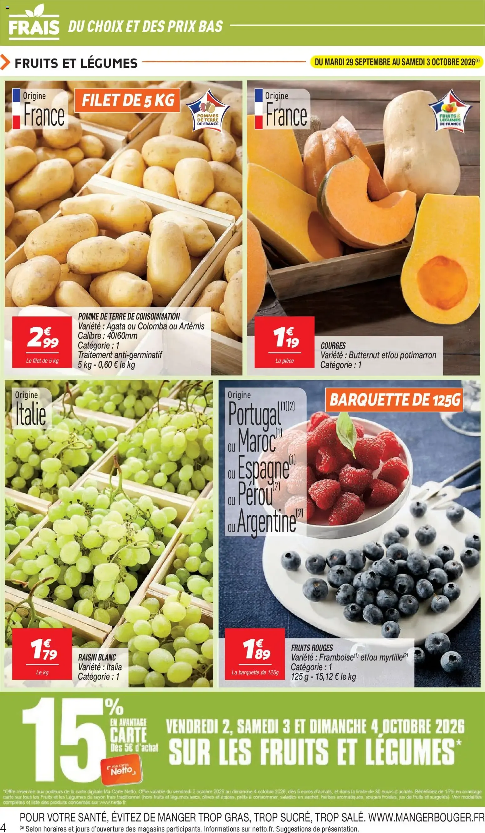 Netto catalogue à partir du 29/09/2026 - promo en ligne du 29 septembre au 5 octobre 2026 - Catalogue page 4
