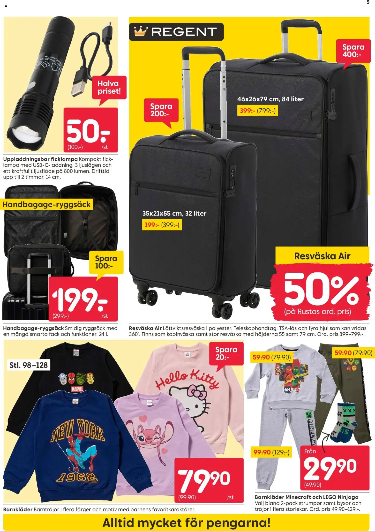 Rusta erbjudanden från 05/10/2026 - 11/10/2026 > Reklamblad nuvarande rabatter från 5 oktober till 11 oktober 2026 - Reklamblad sidor 5