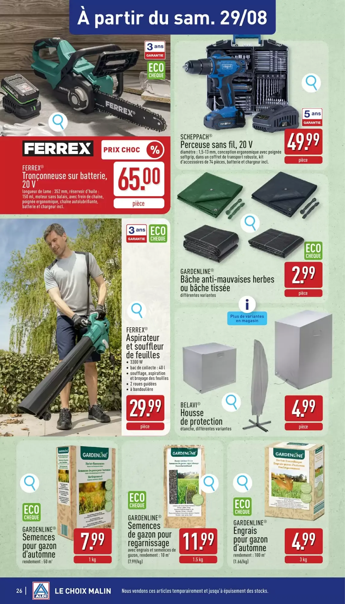 ALDI Dépliant du 24/08 au 29/08 van 24 augustus tot 29 augustus 2026 - folder pagina 26