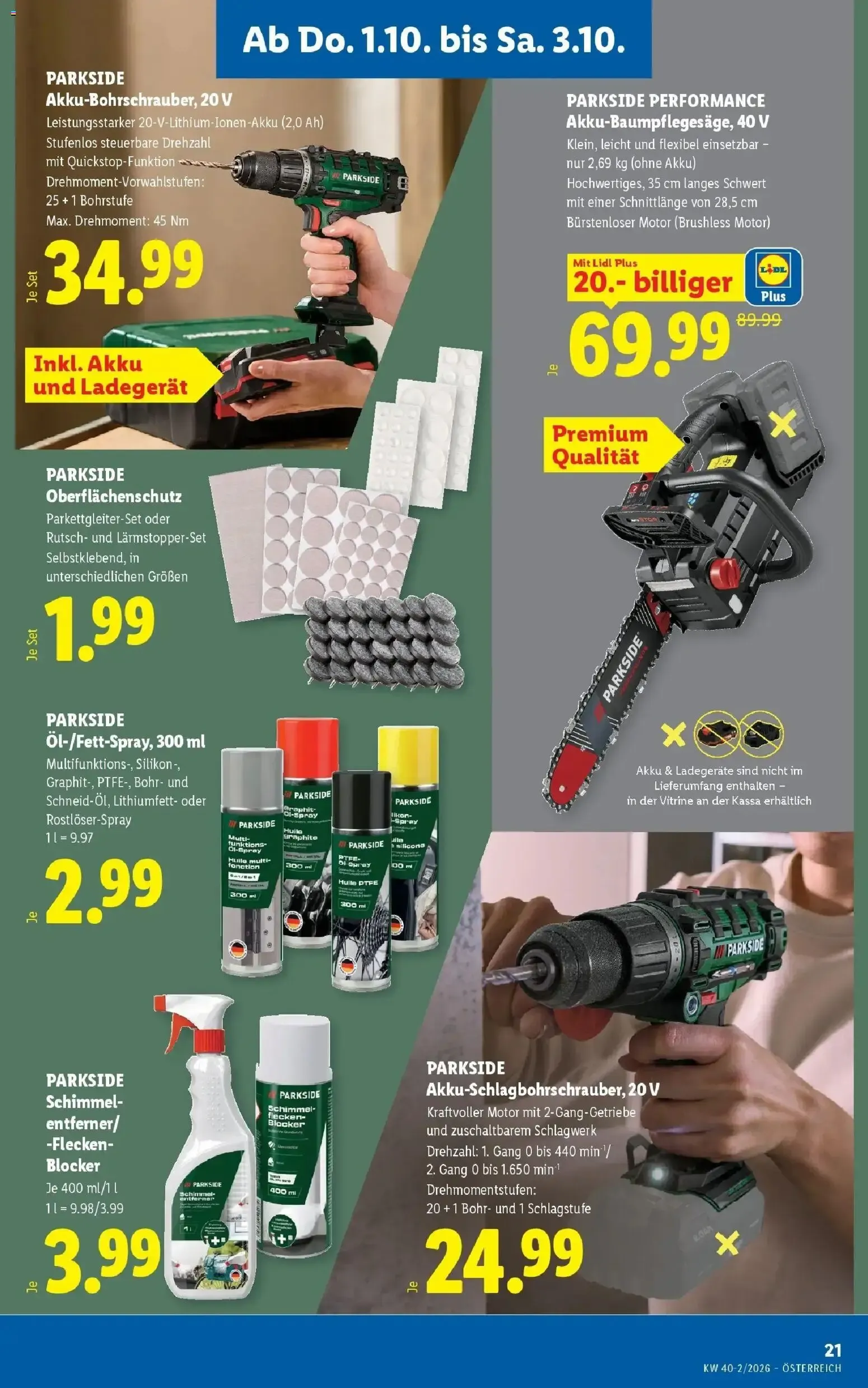 Lidl Aktion von 1. Oktober bis 3. Oktober 2026 - Flugblätt seite 25