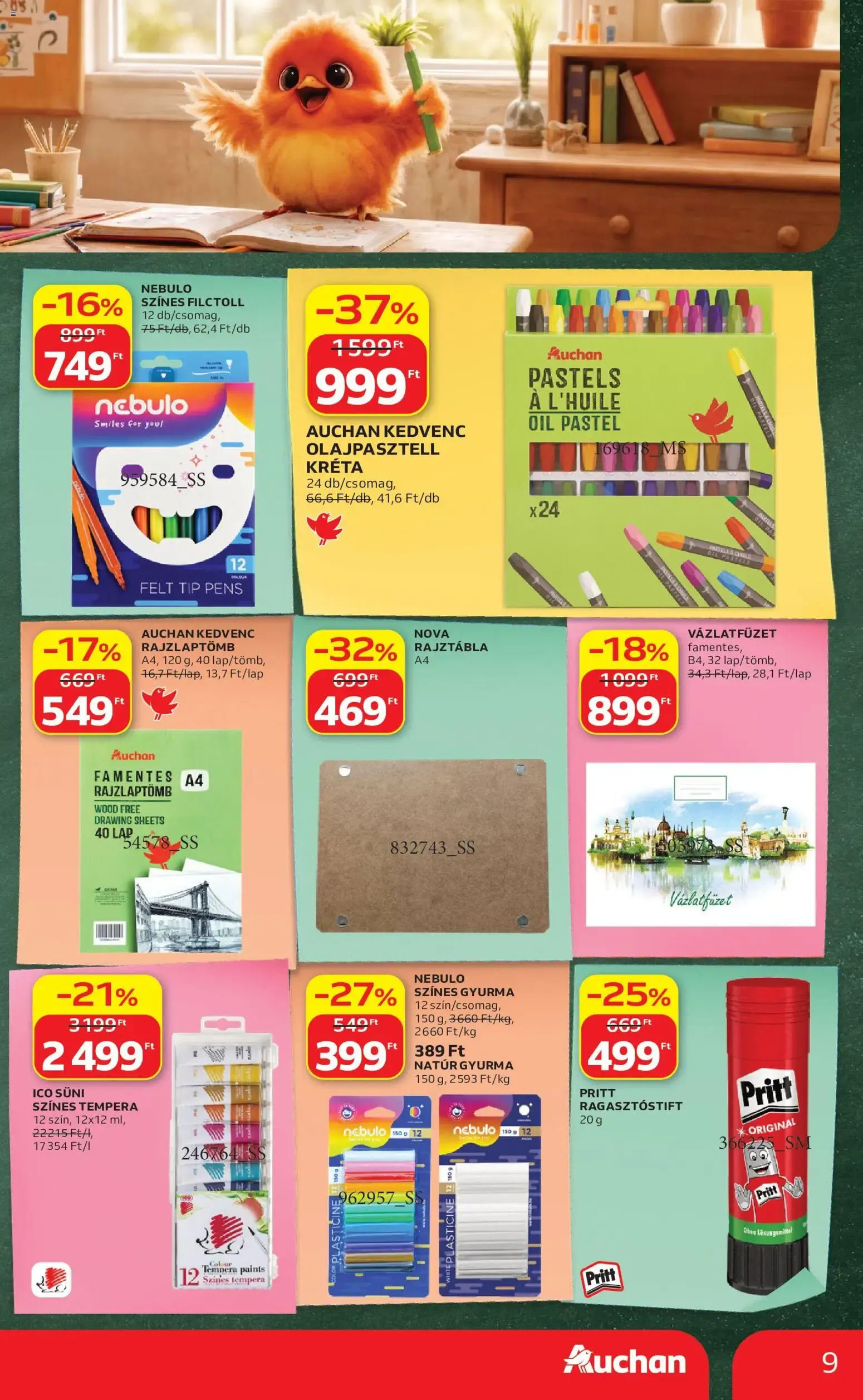 Katalógus Auchan Iskolakezdési ajánlatok - 2026.07.23. -tól/töl > akció, lapozható szórólap 🛍️ július 23.-tól július 29.-ig 2026. - Oldal 9