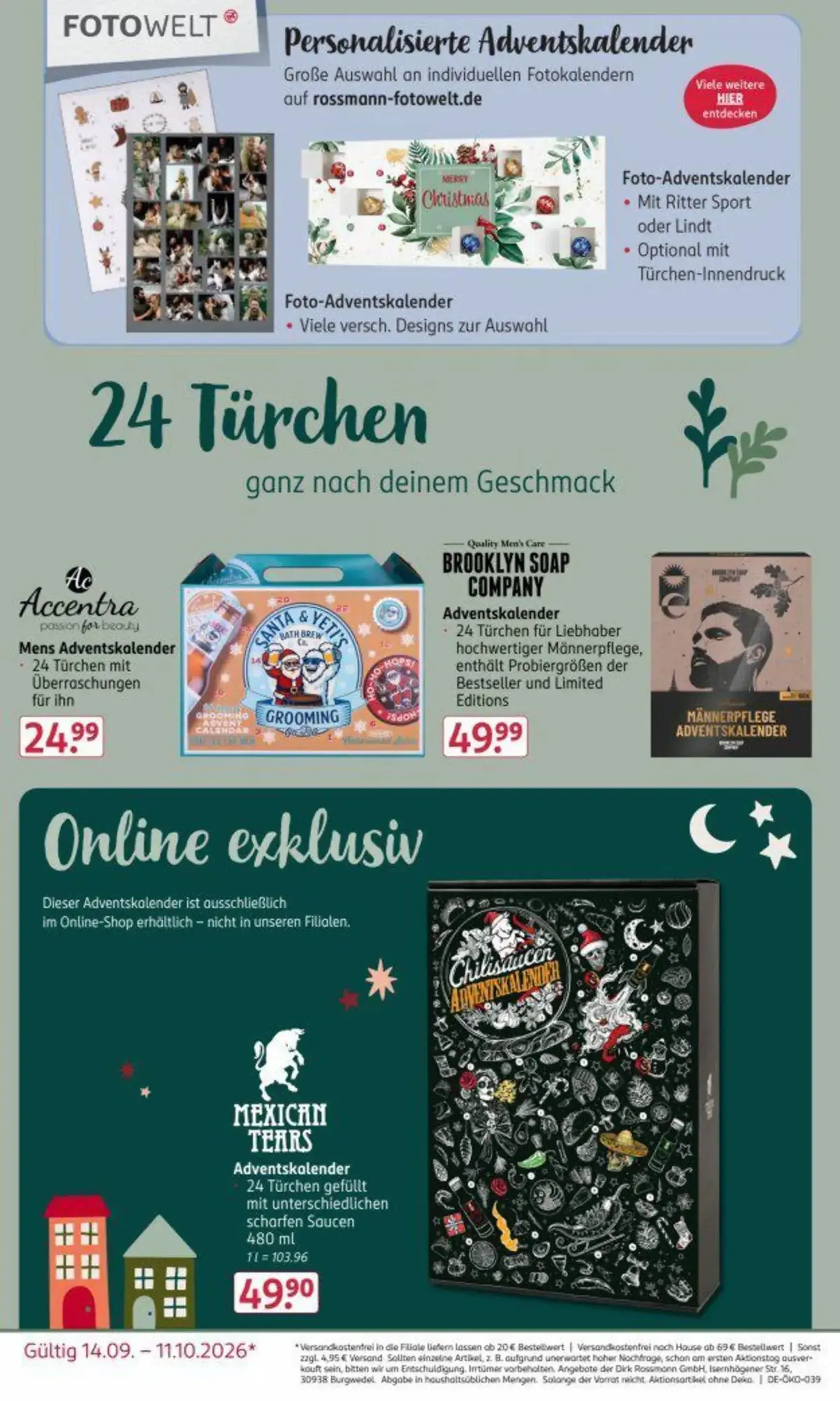 ROSSMANN Adventskalender Prospekt von 14. September bis 11. Oktober 2026 - Prospekt seite 4