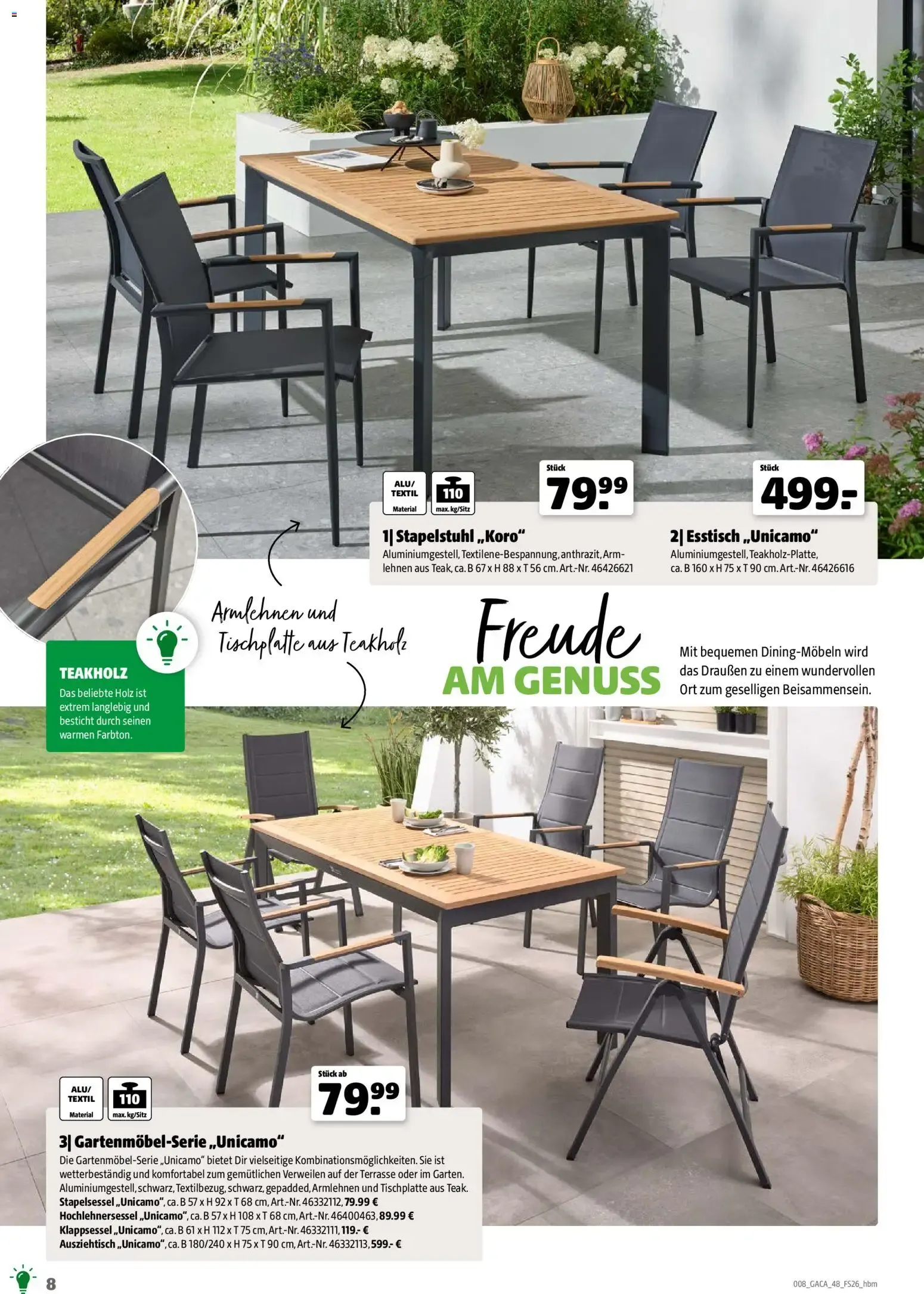 Hagebaumarkt Gartenmöbel & Camping von 2. März bis 31. Dezember 2026 - Prospekt seite 8
