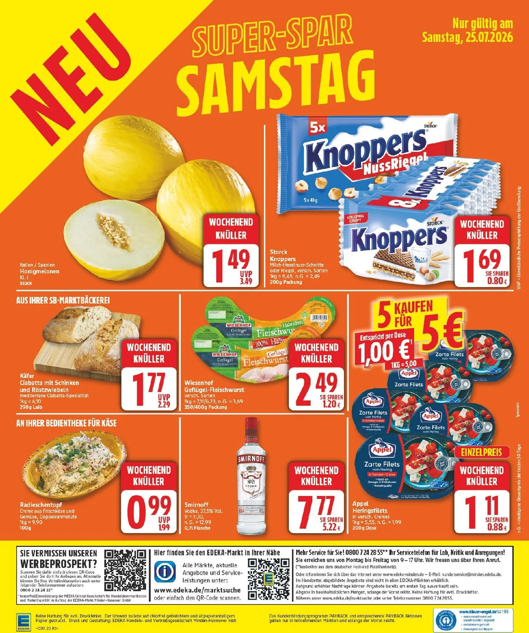 Edeka Prospekt nächste Woche – von Montag 20.07.2026 bis Samstag 25.07.2026 von 20. Juli bis 25. Juli 2026 - Prospekt seite 24