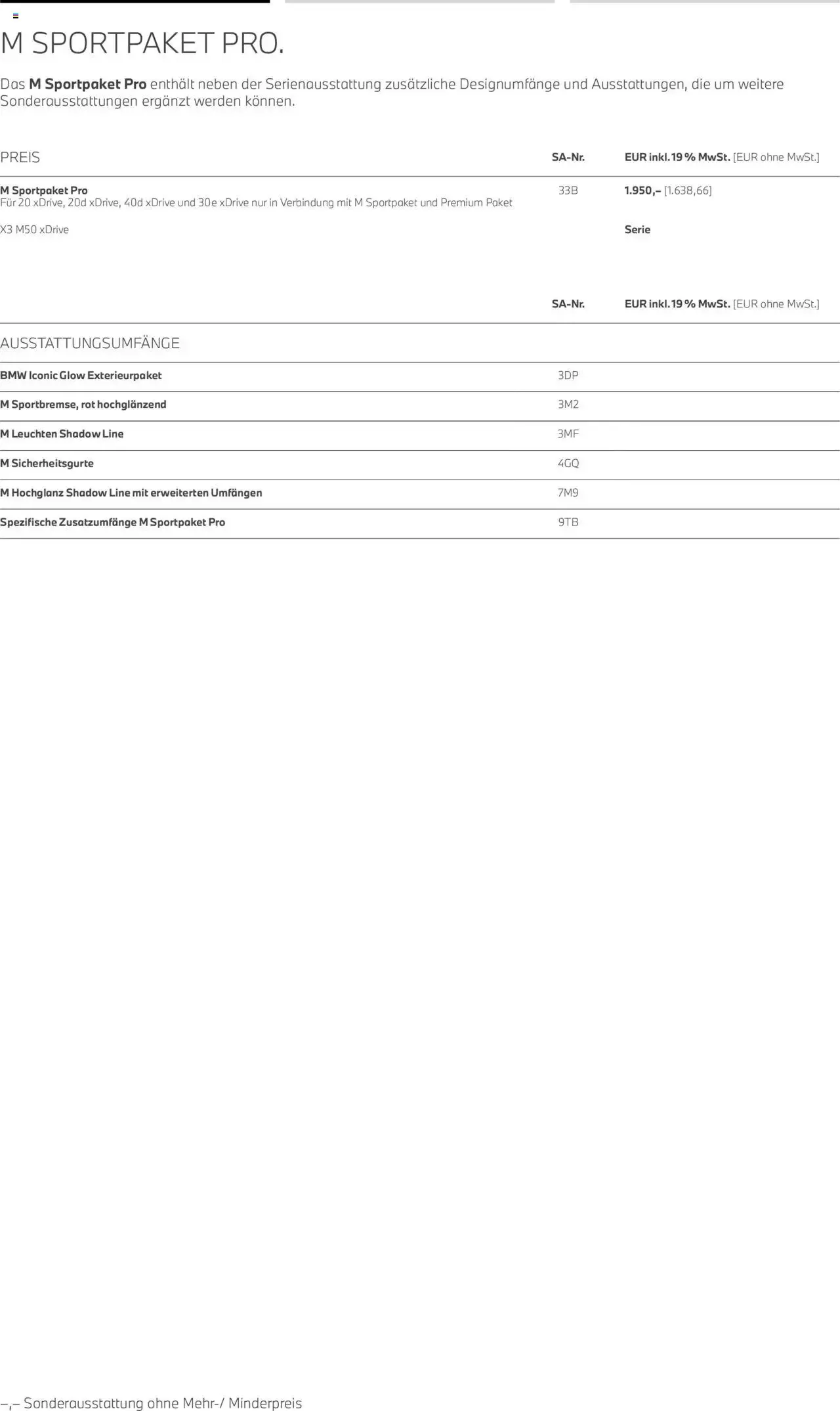 The X3 von 1. August bis 31. Dezember 2026 - Prospekt seite 11